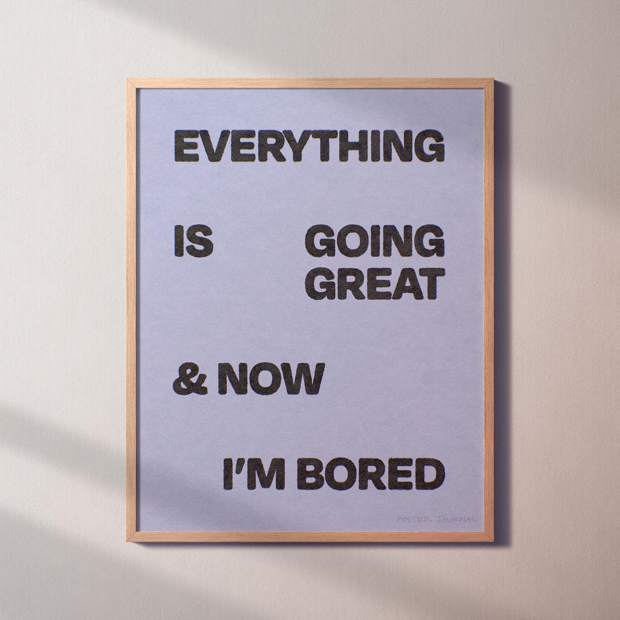 BORED PRINT