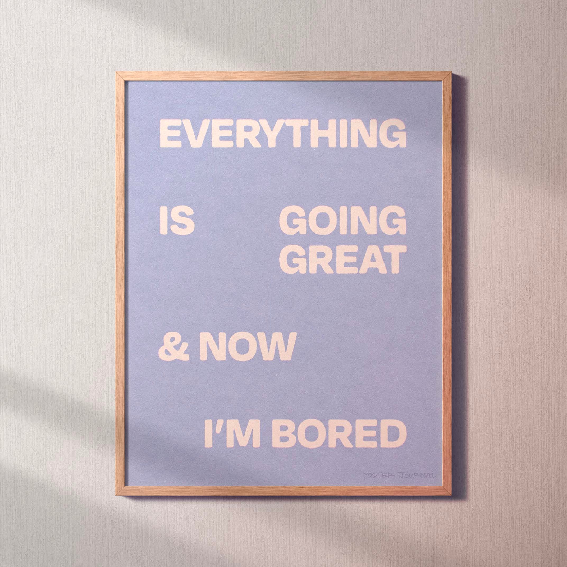 BORED PRINT
