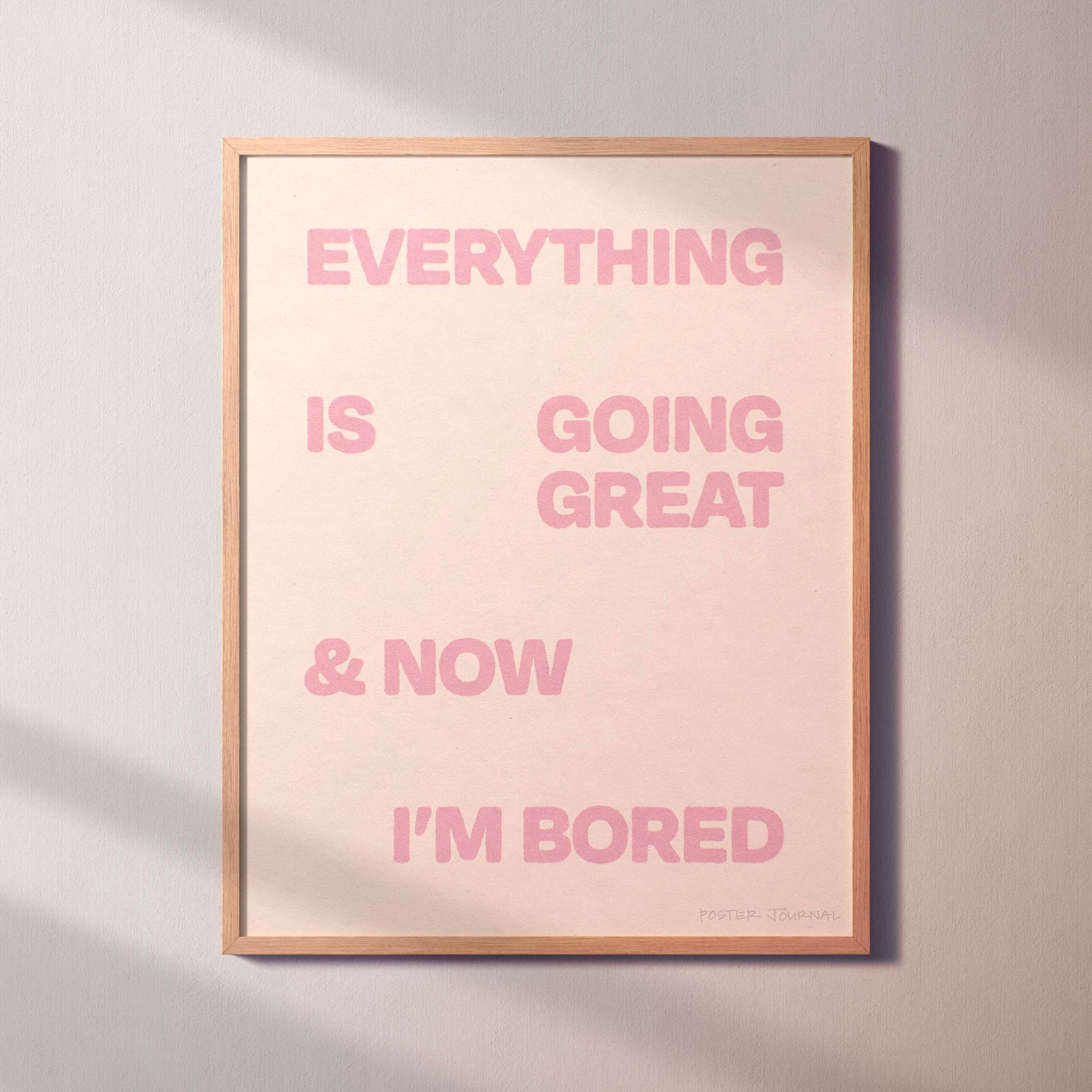 BORED PRINT