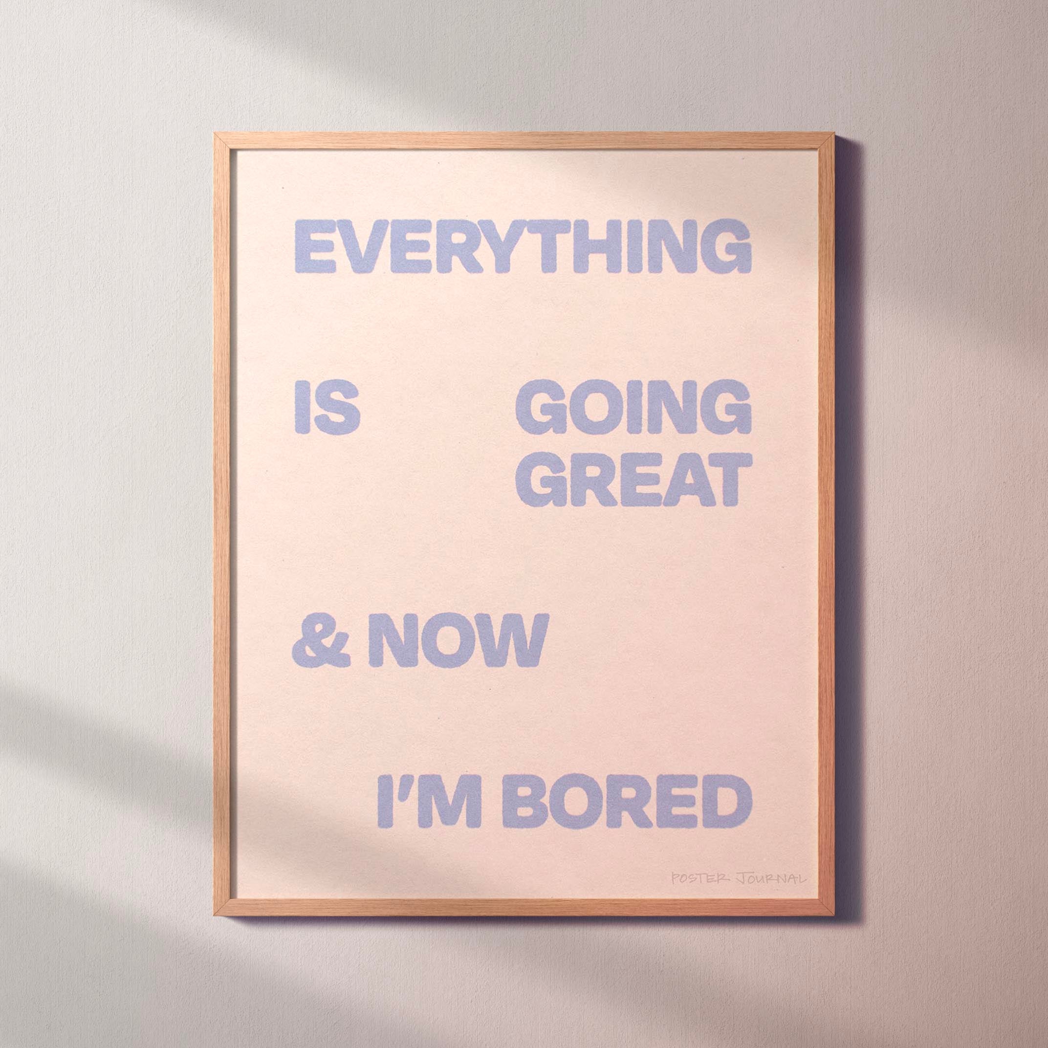 BORED PRINT