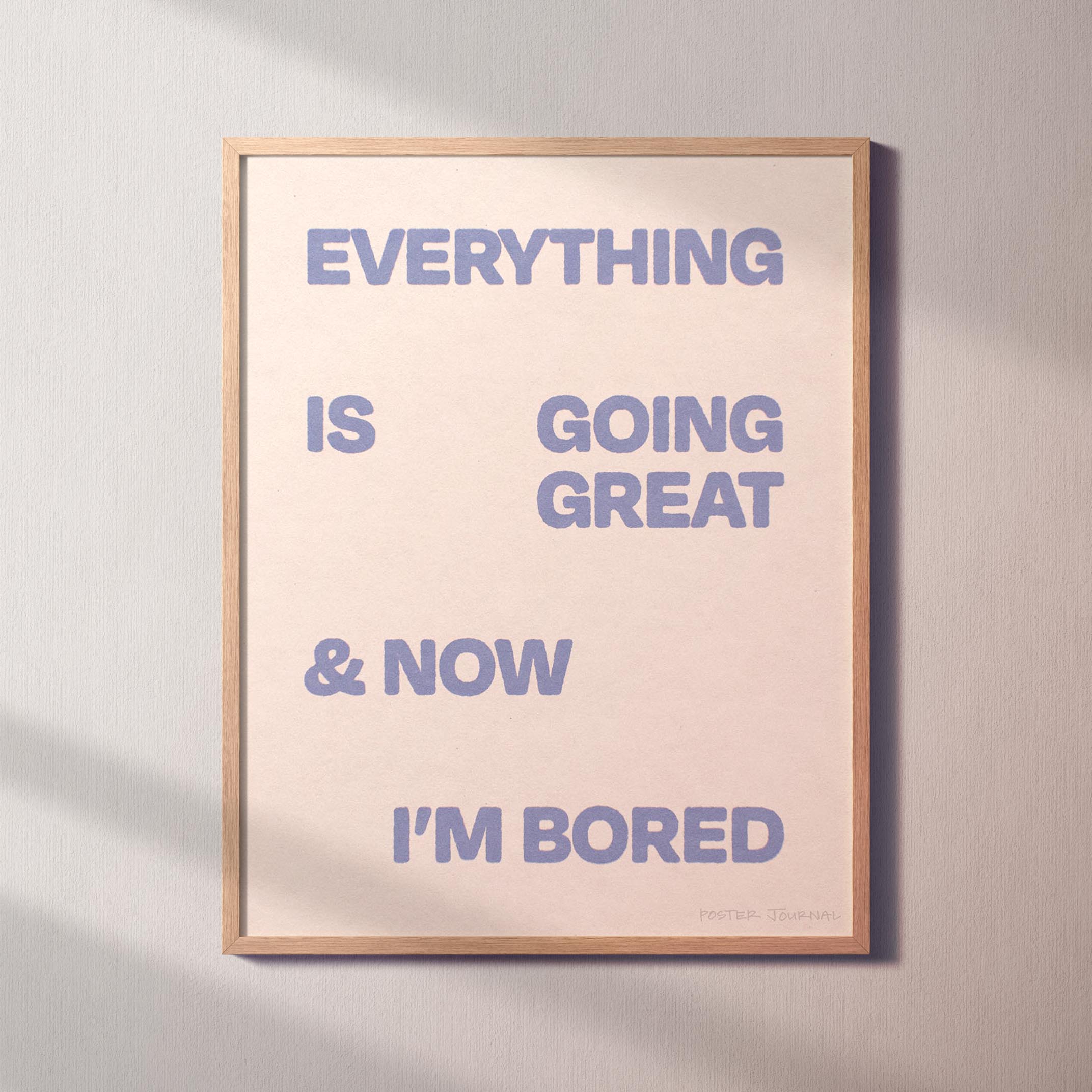BORED PRINT