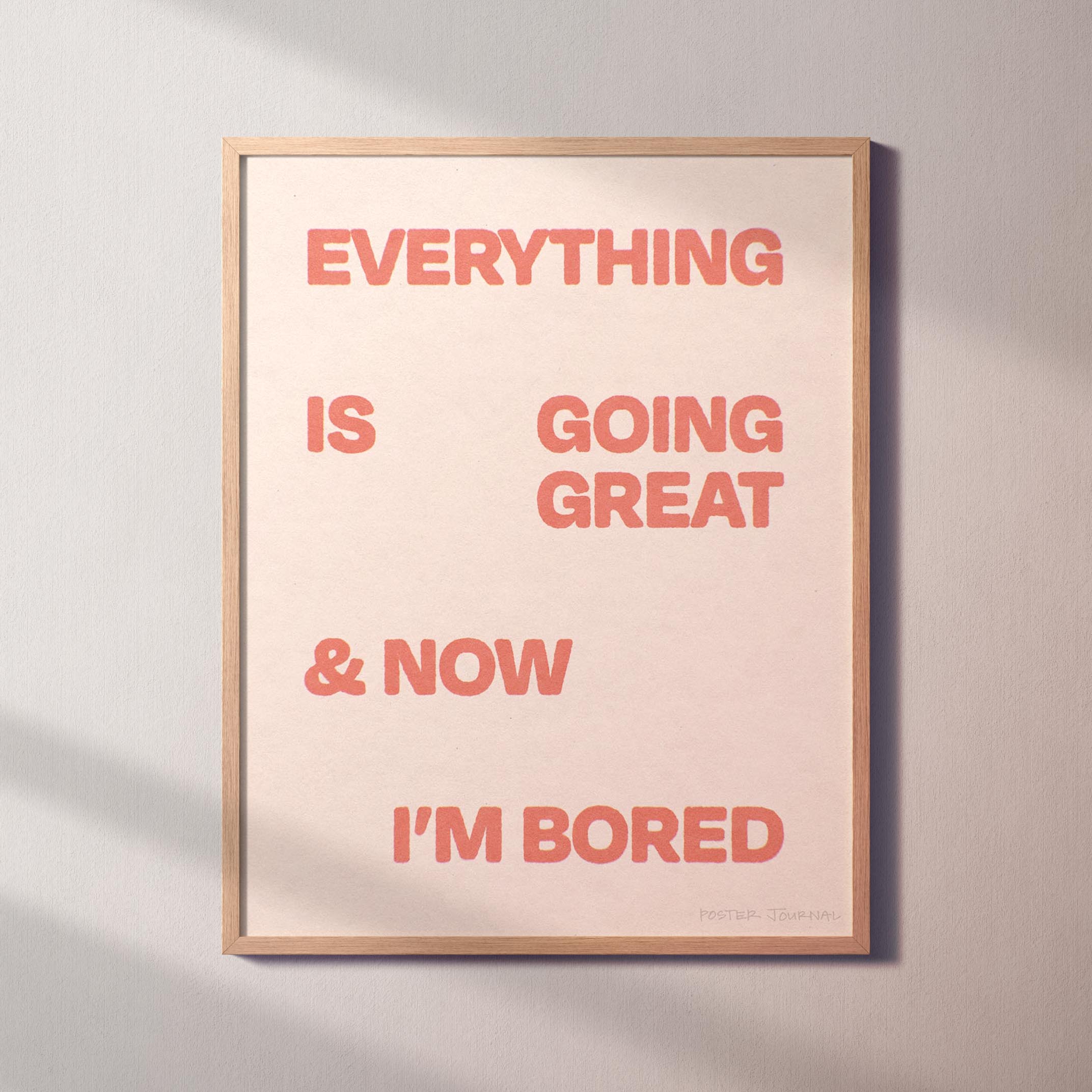 BORED PRINT