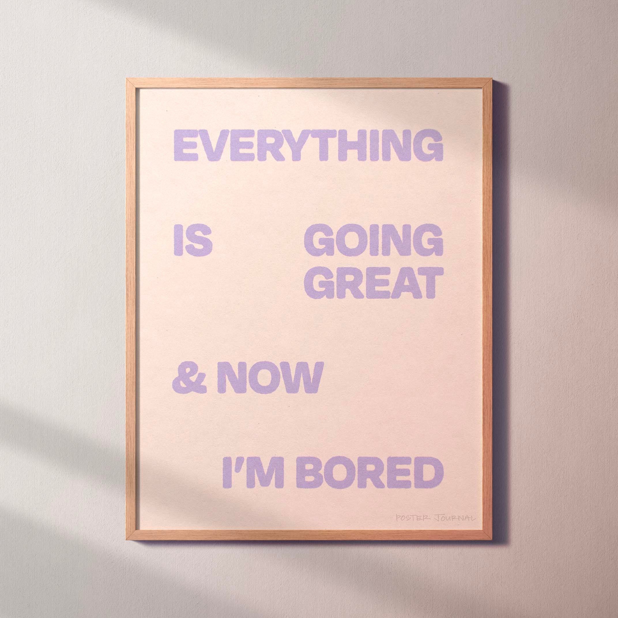 BORED PRINT