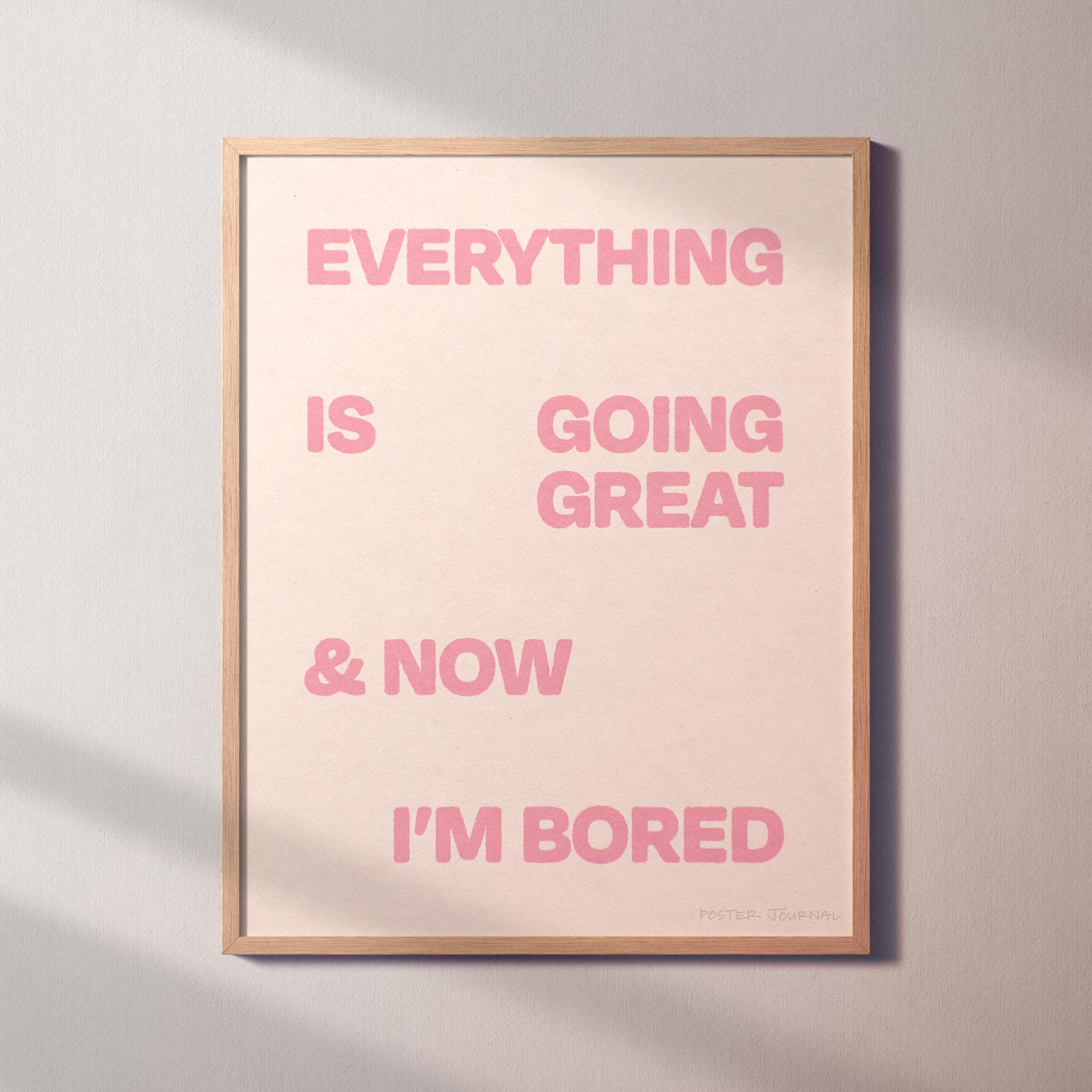 BORED PRINT