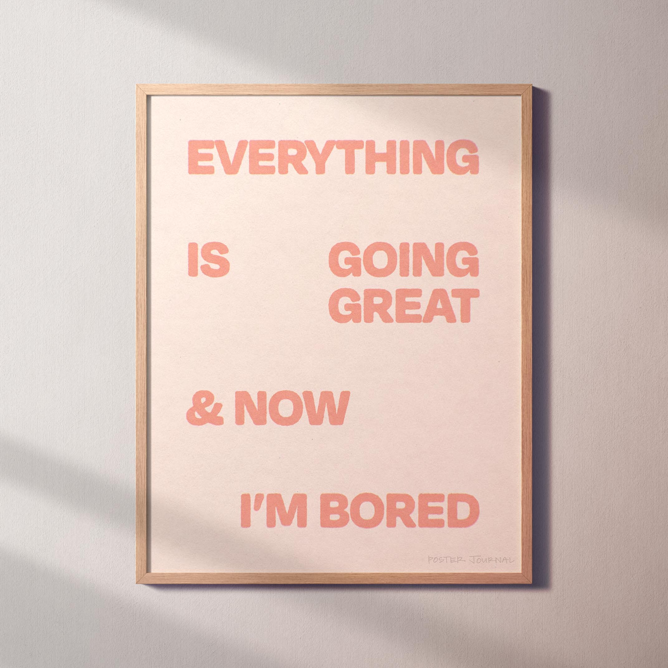 BORED PRINT