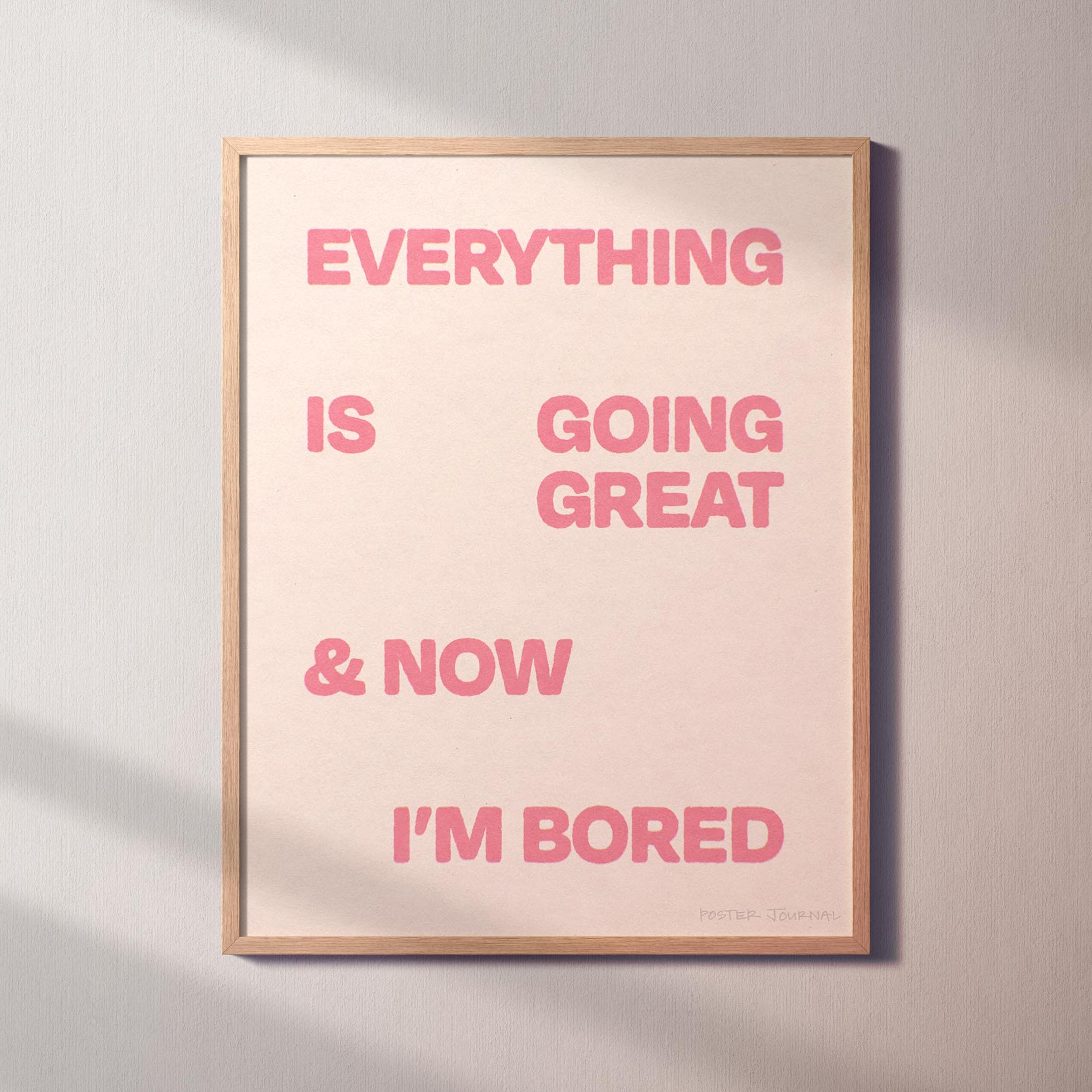 BORED PRINT