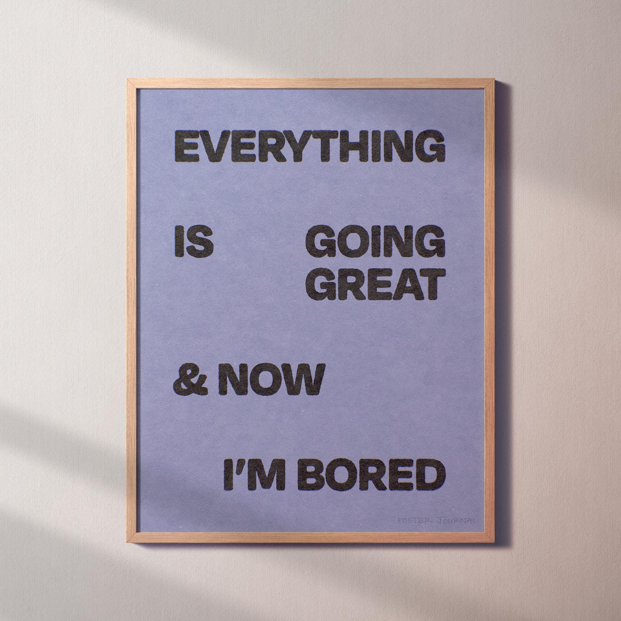 BORED PRINT