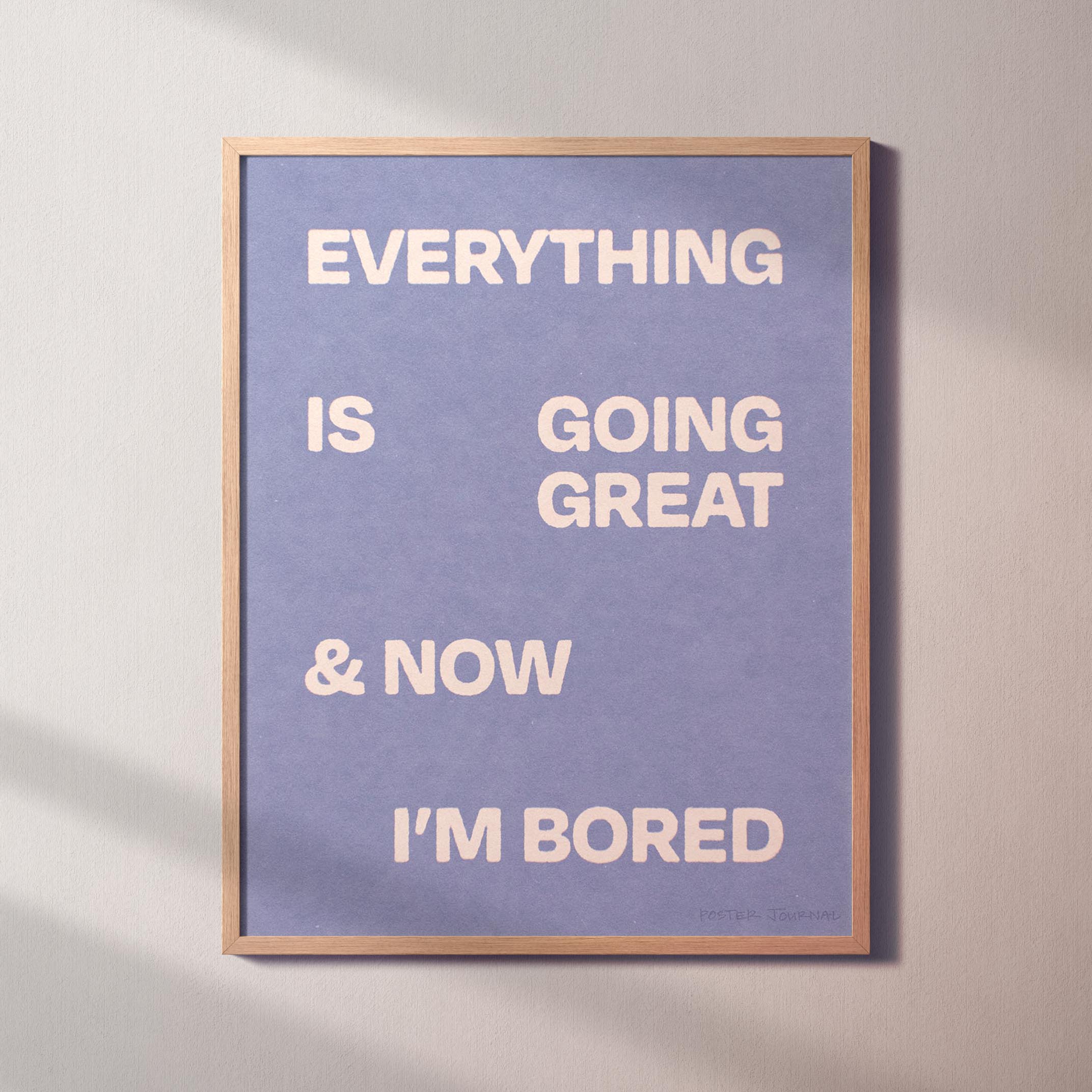 BORED PRINT