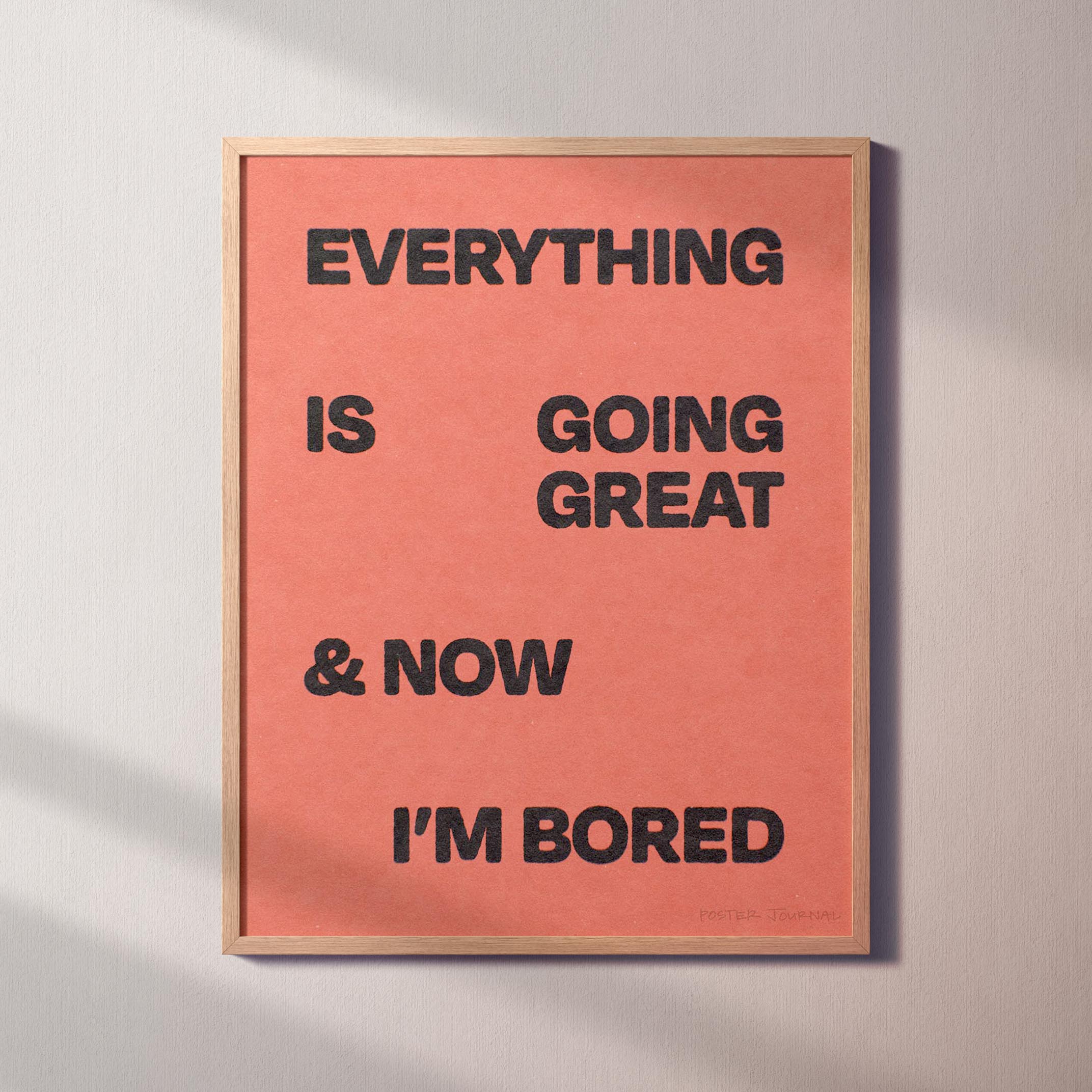 BORED PRINT