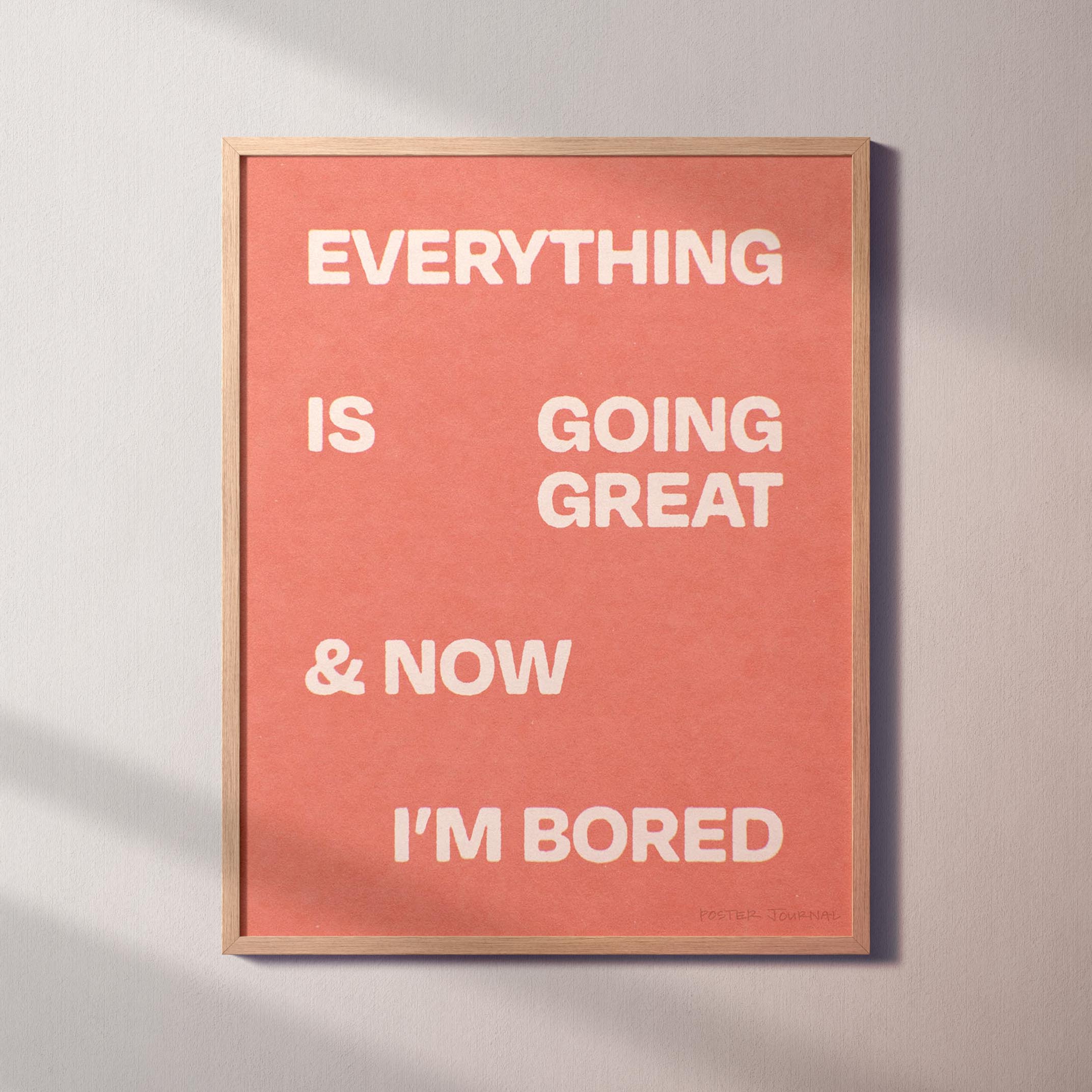 BORED PRINT