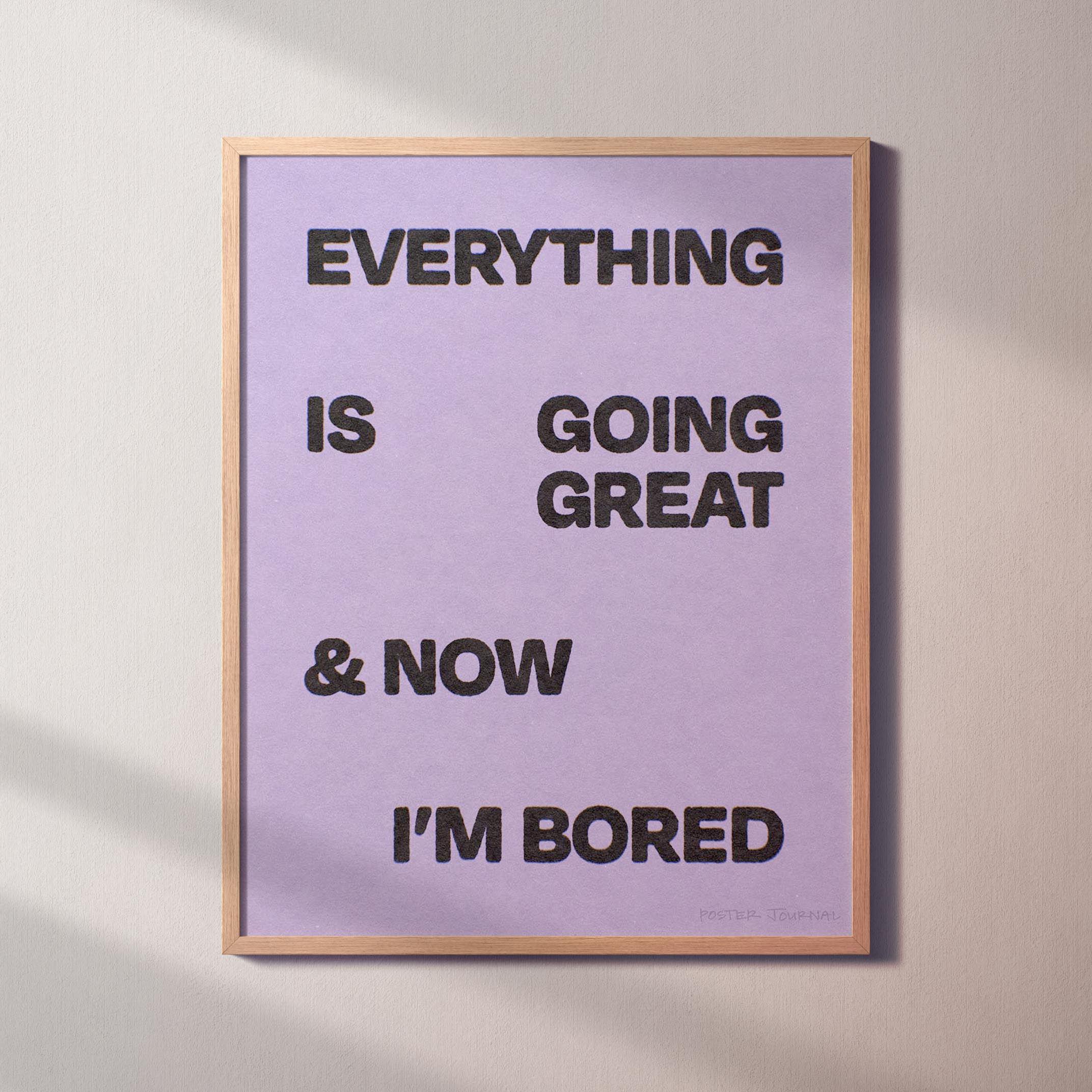 BORED PRINT