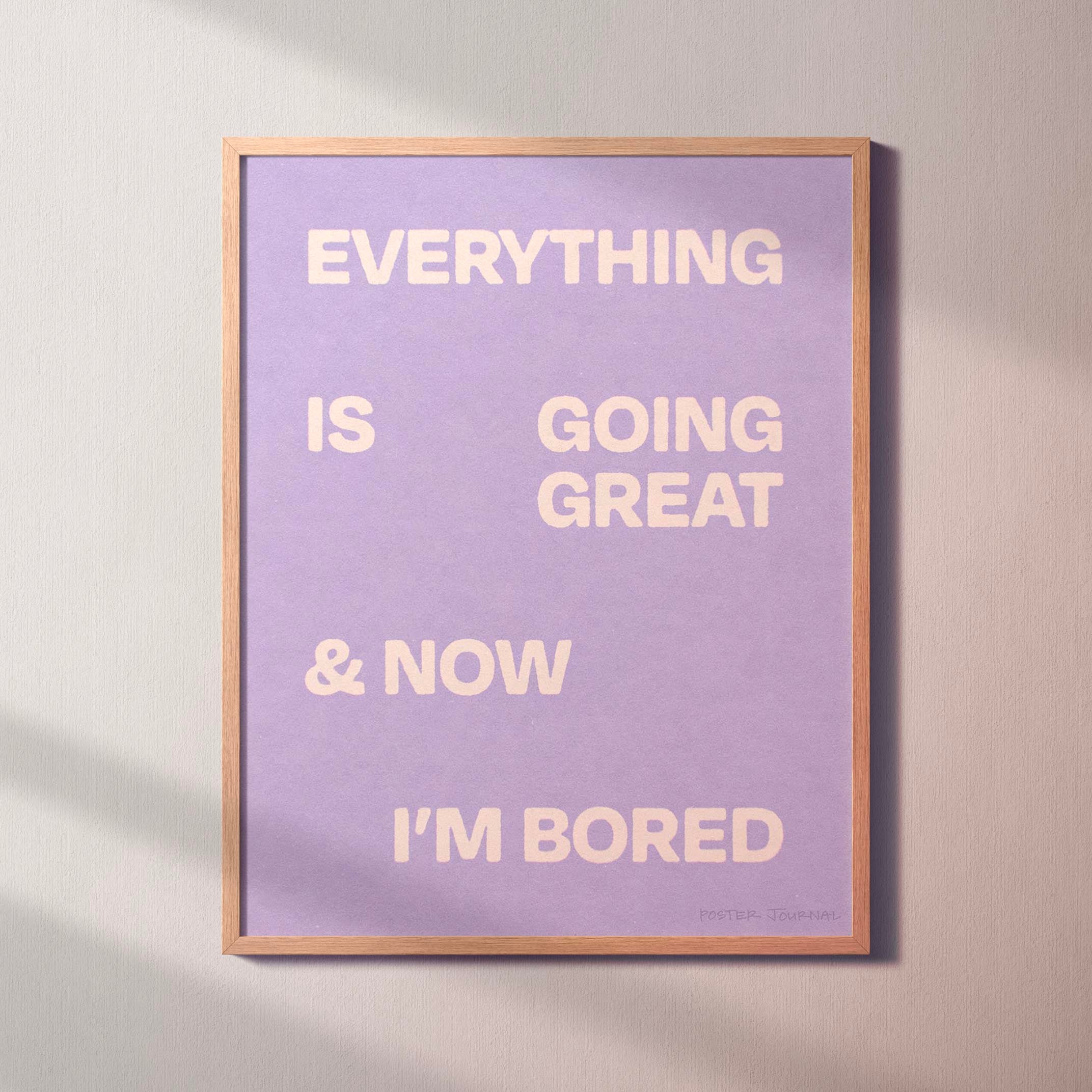 BORED PRINT