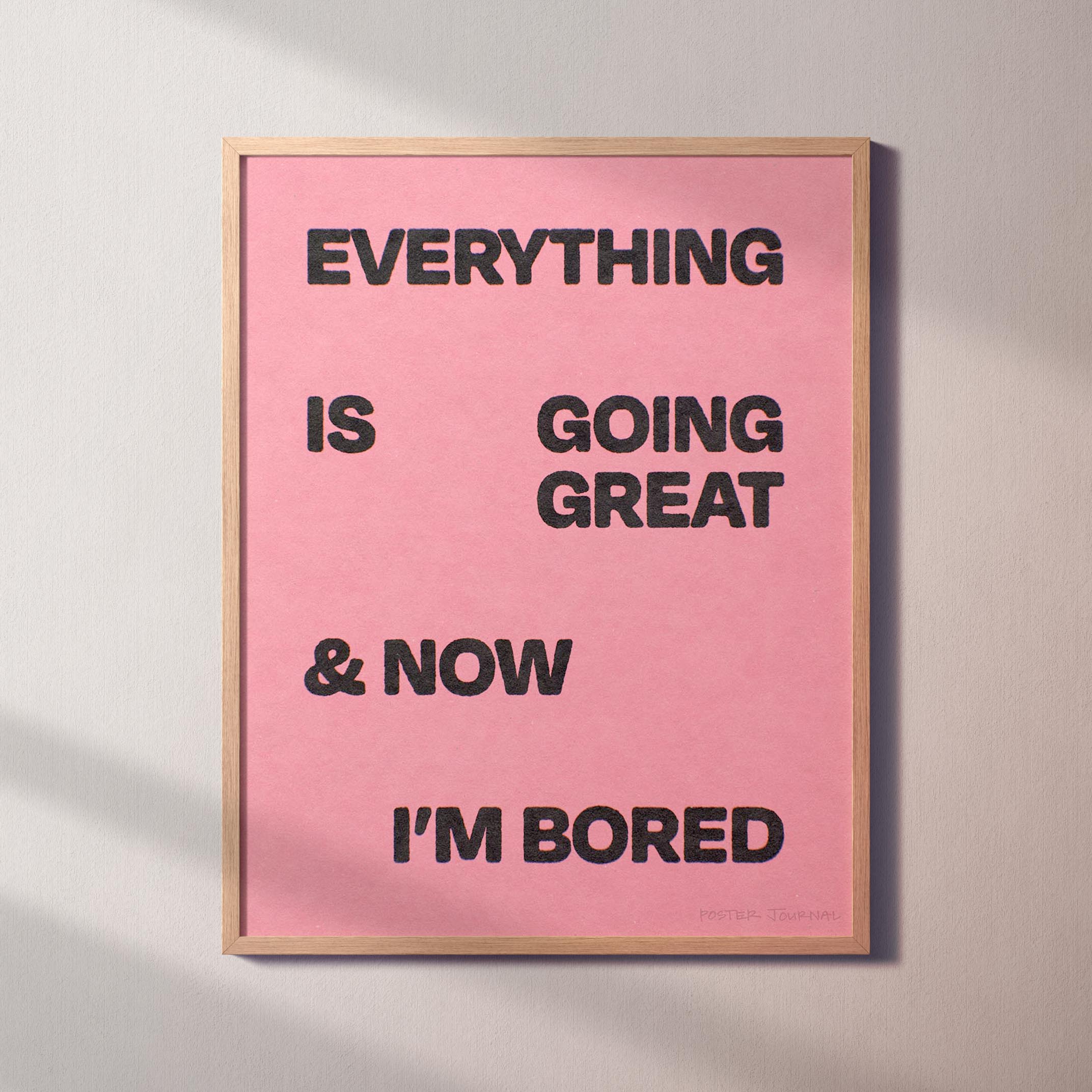 BORED PRINT