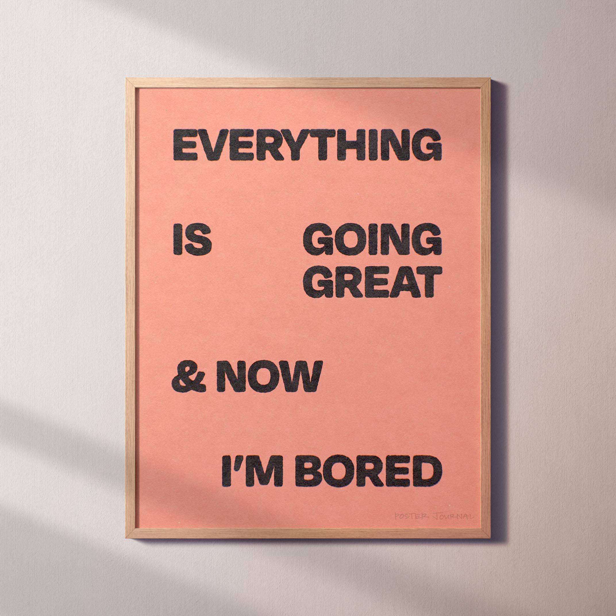 BORED PRINT