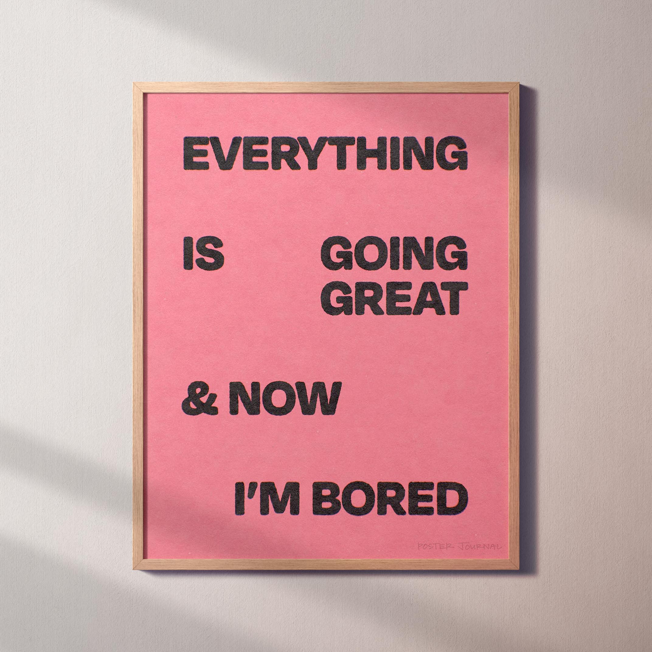 BORED PRINT