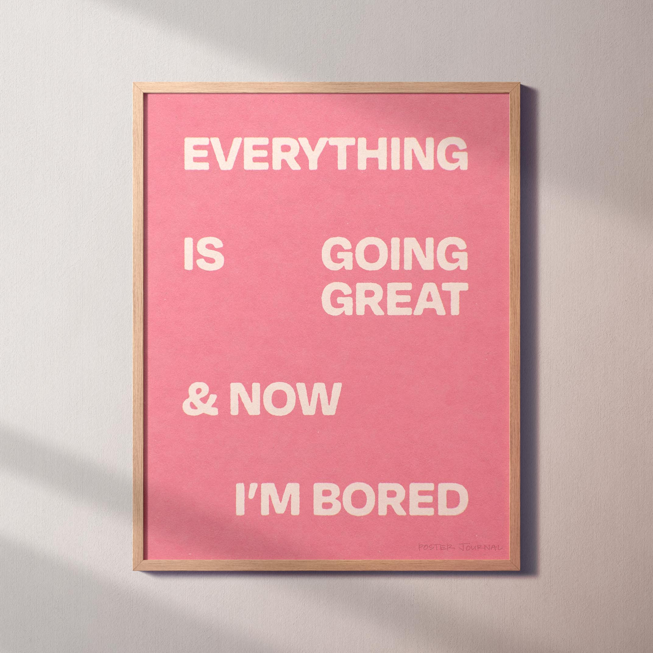 BORED PRINT