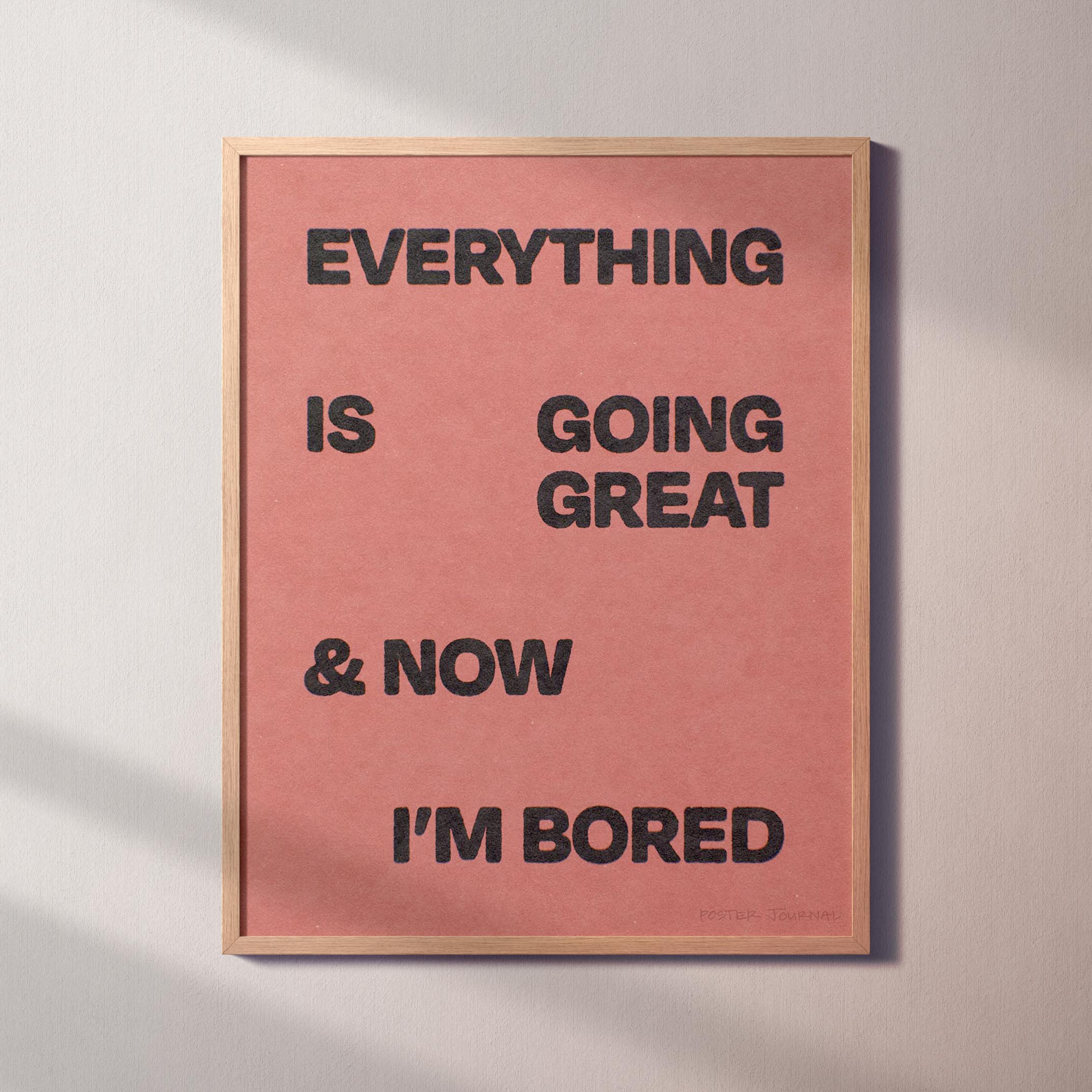 BORED PRINT
