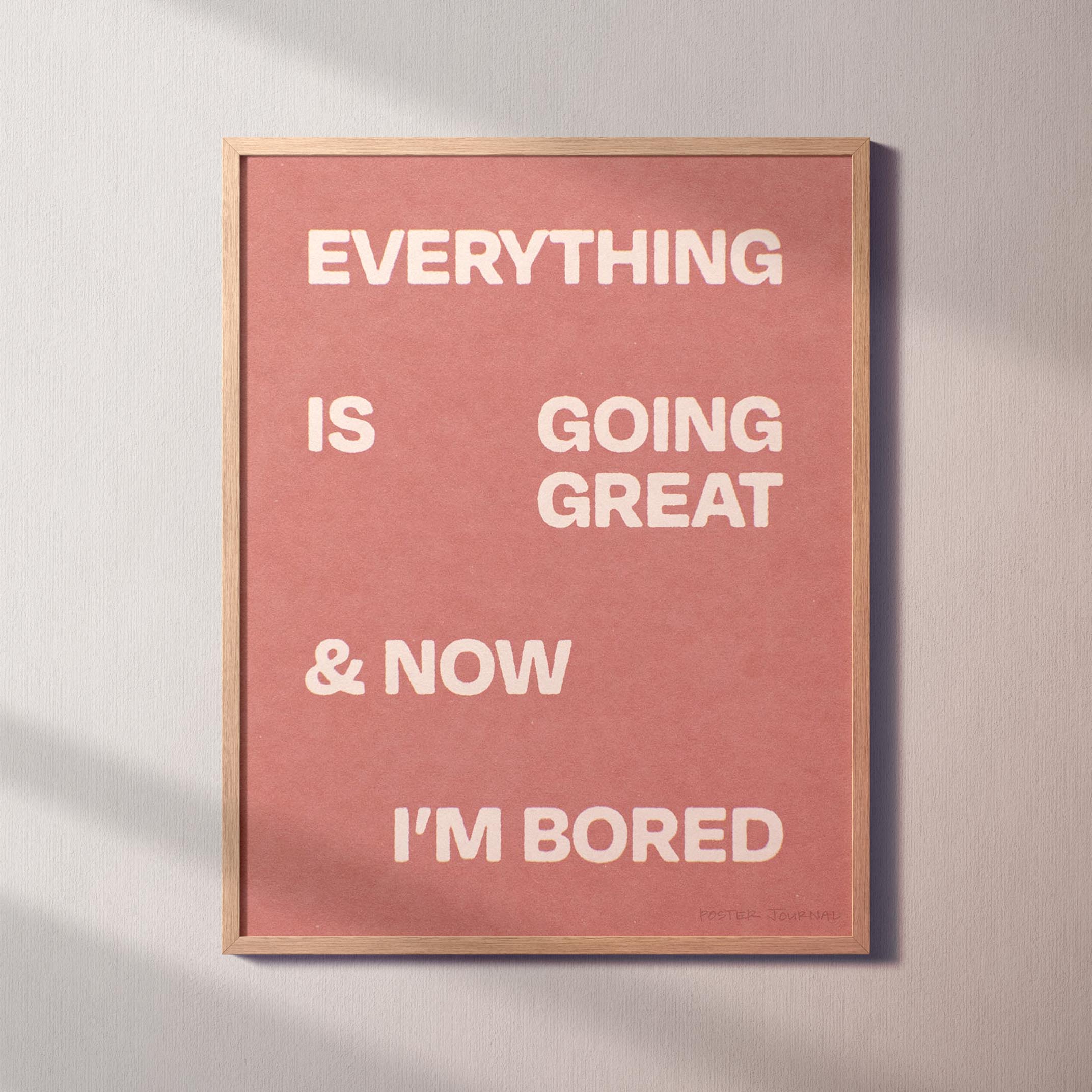 BORED PRINT