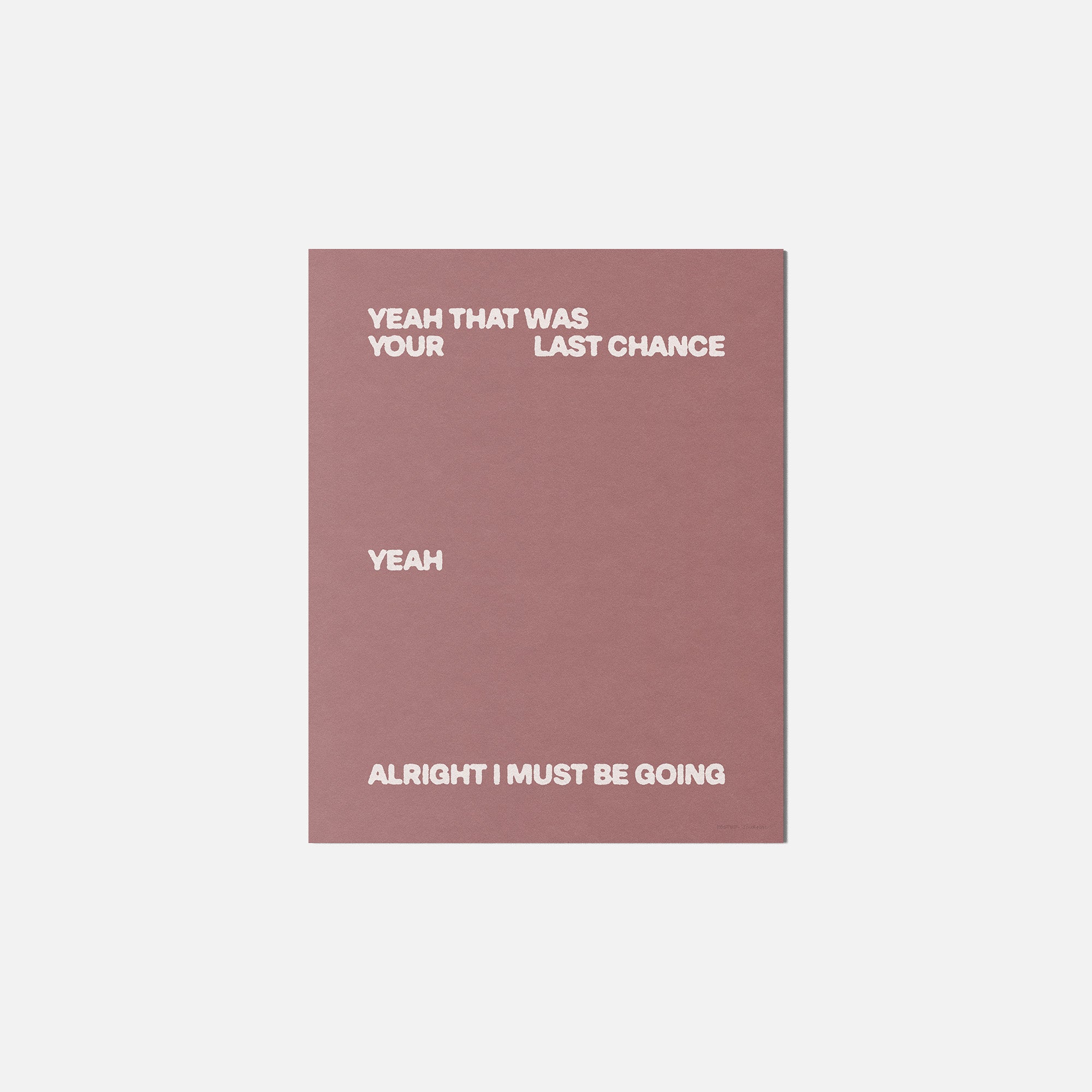 CHANCE PRINT