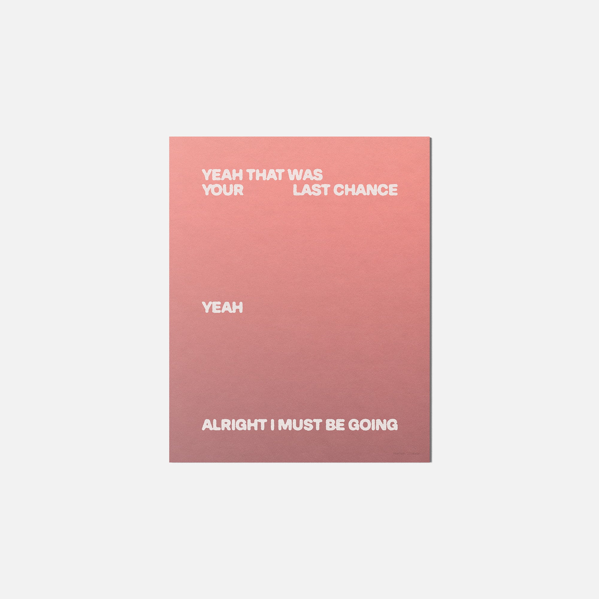 CHANCE PRINT