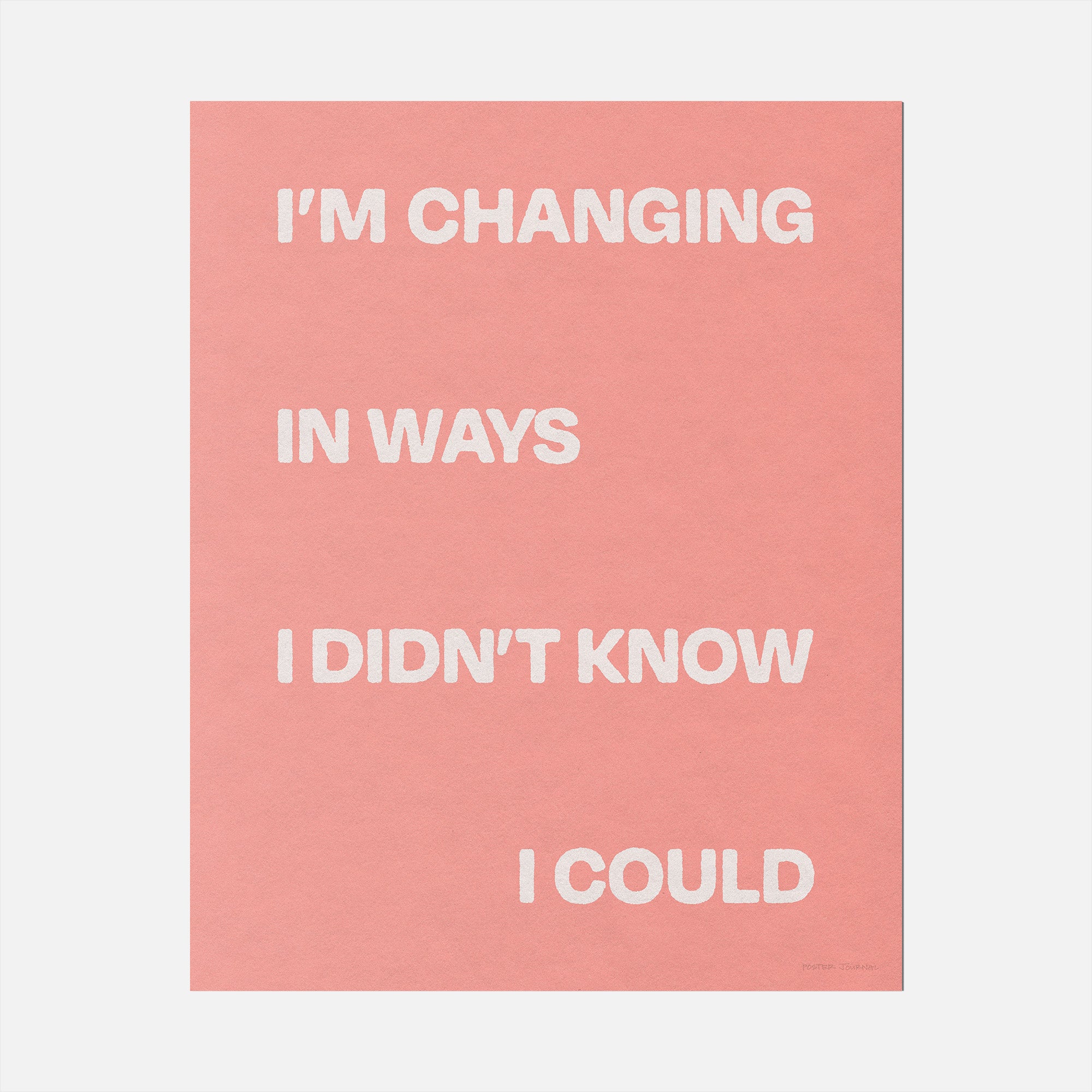CHANGING PRINT