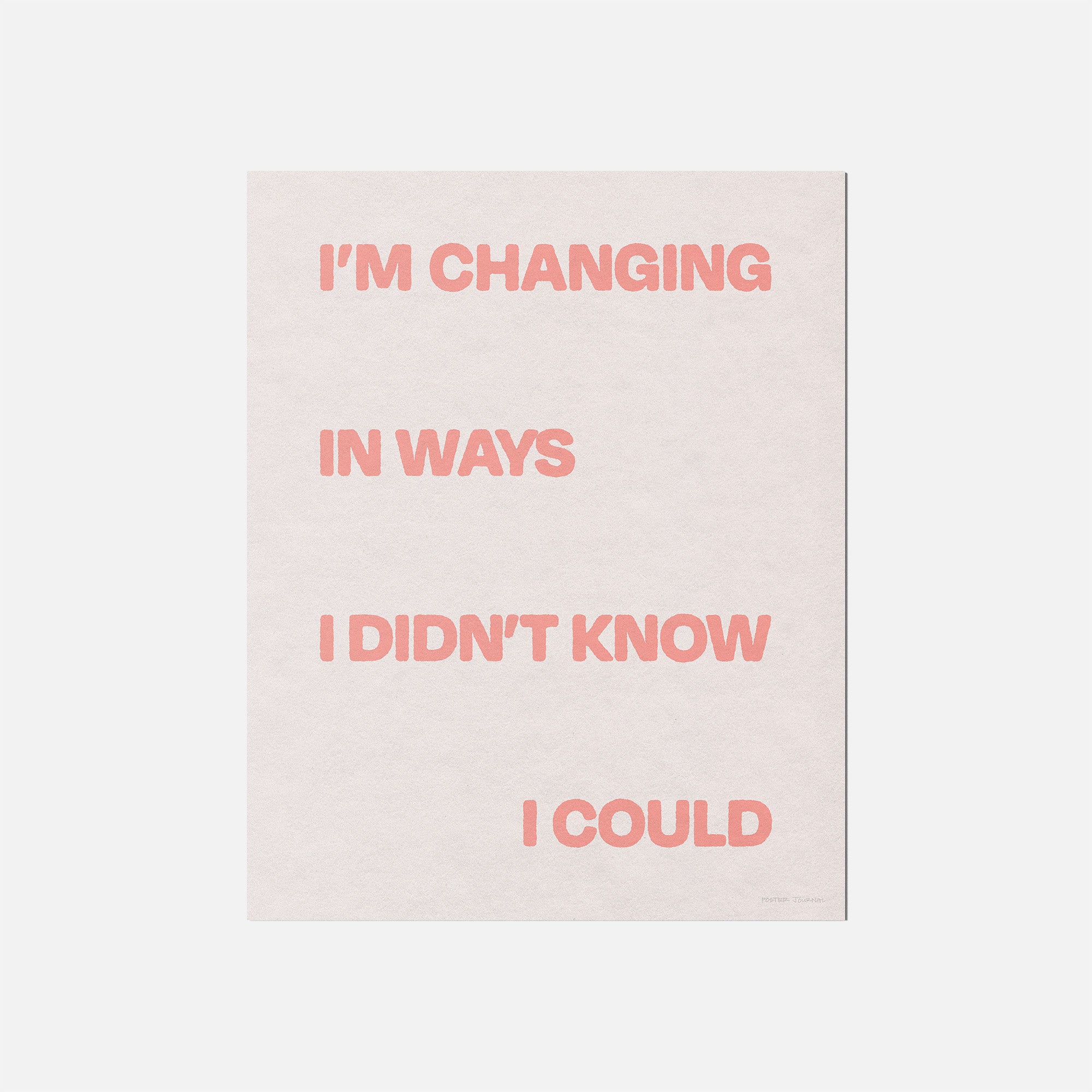 CHANGING PRINT