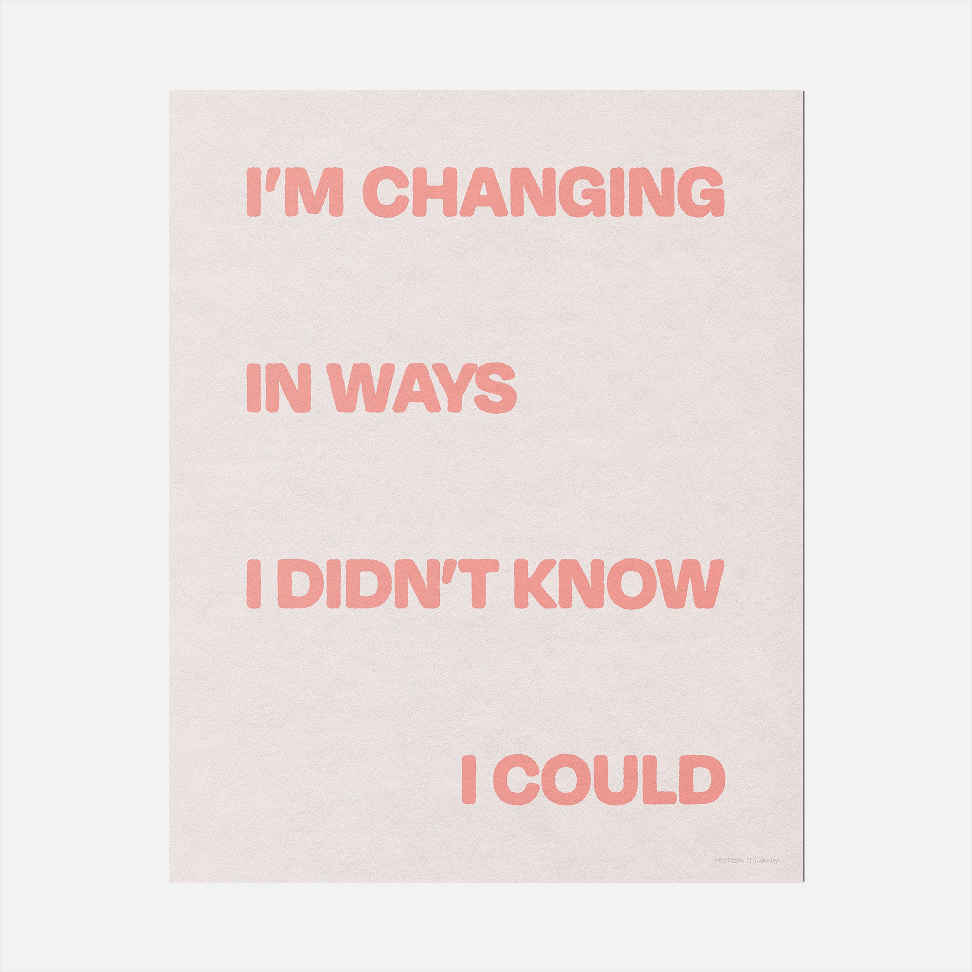 CHANGING PRINT