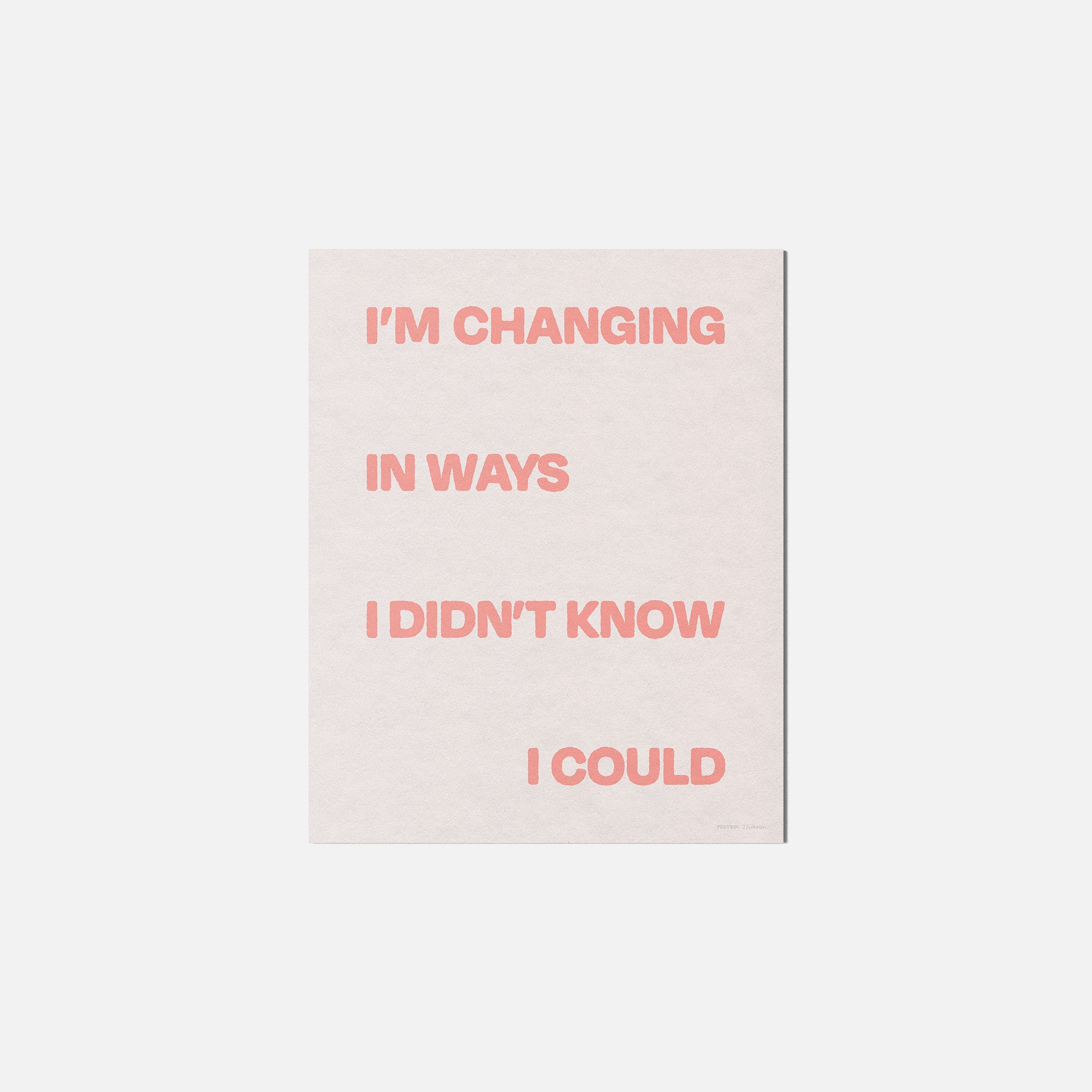 CHANGING PRINT