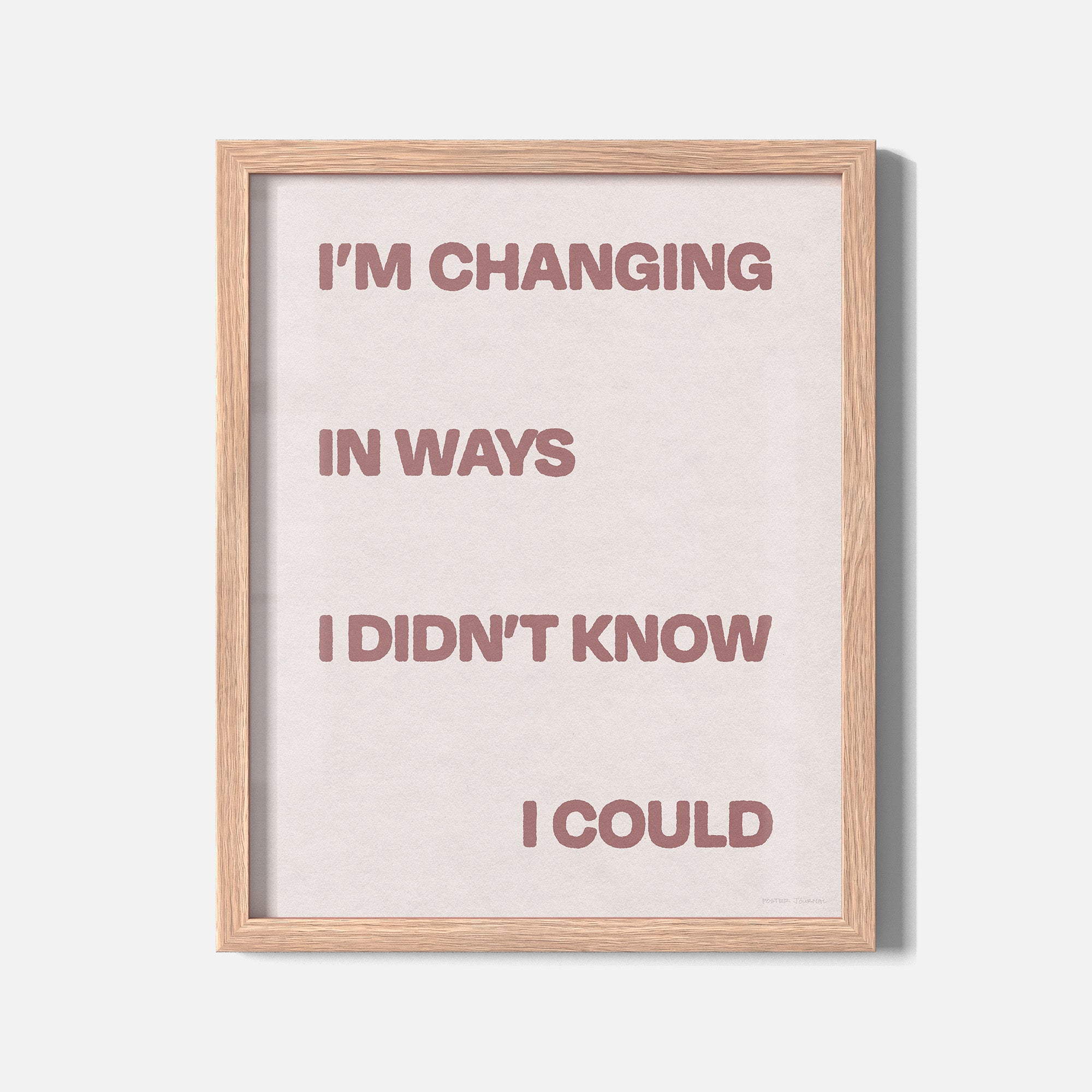 CHANGING PRINT