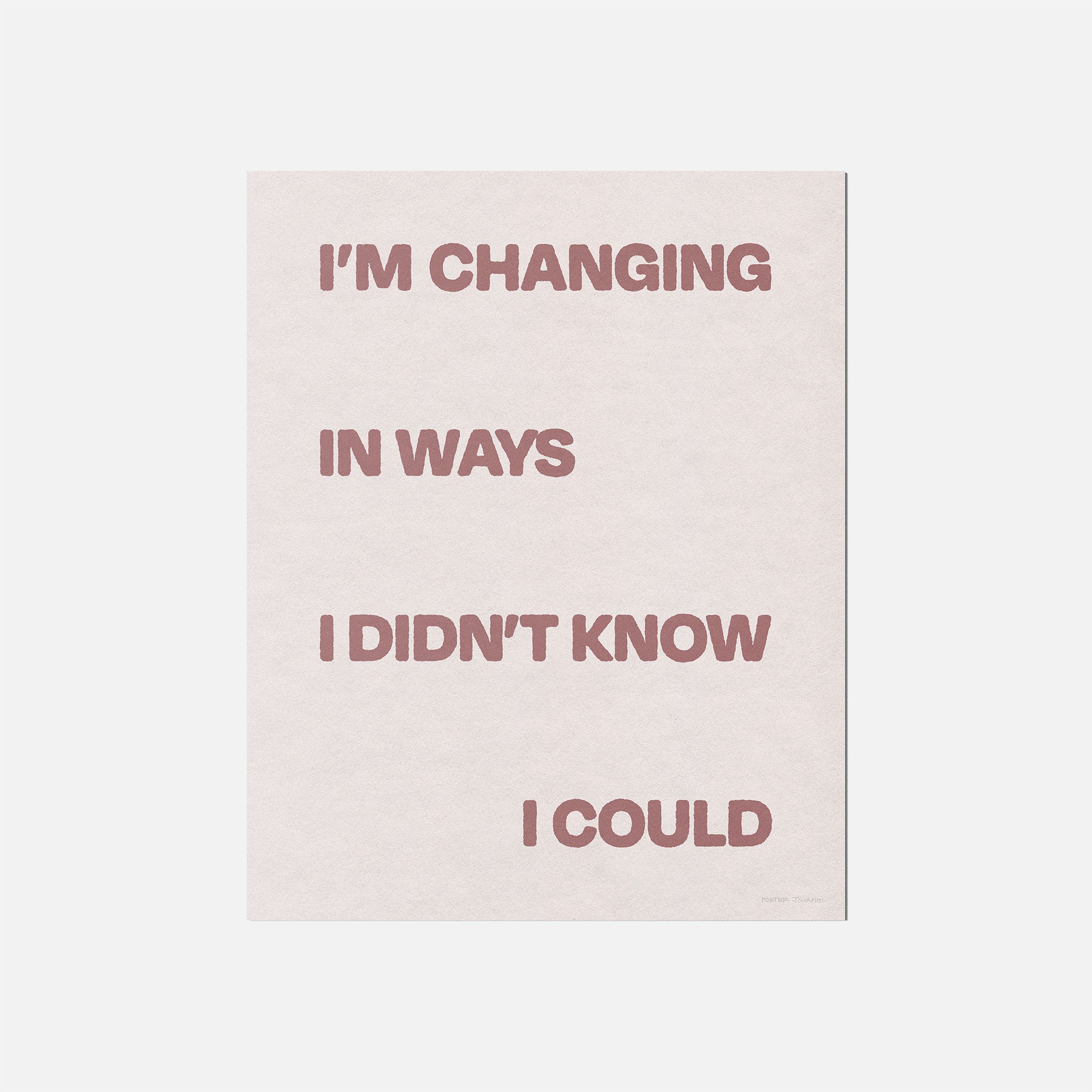 CHANGING PRINT