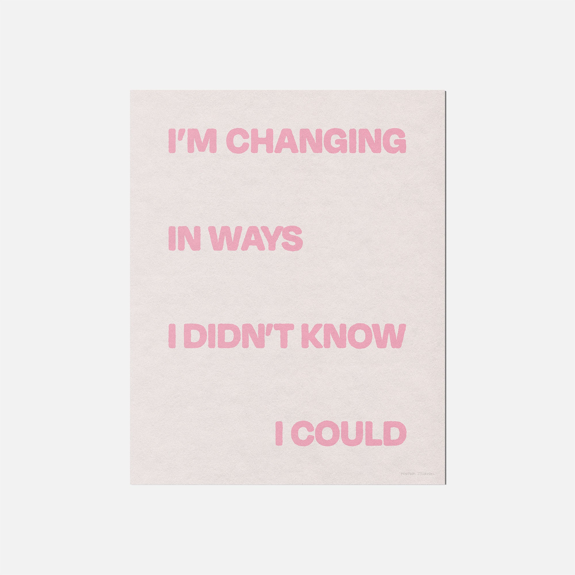 CHANGING PRINT