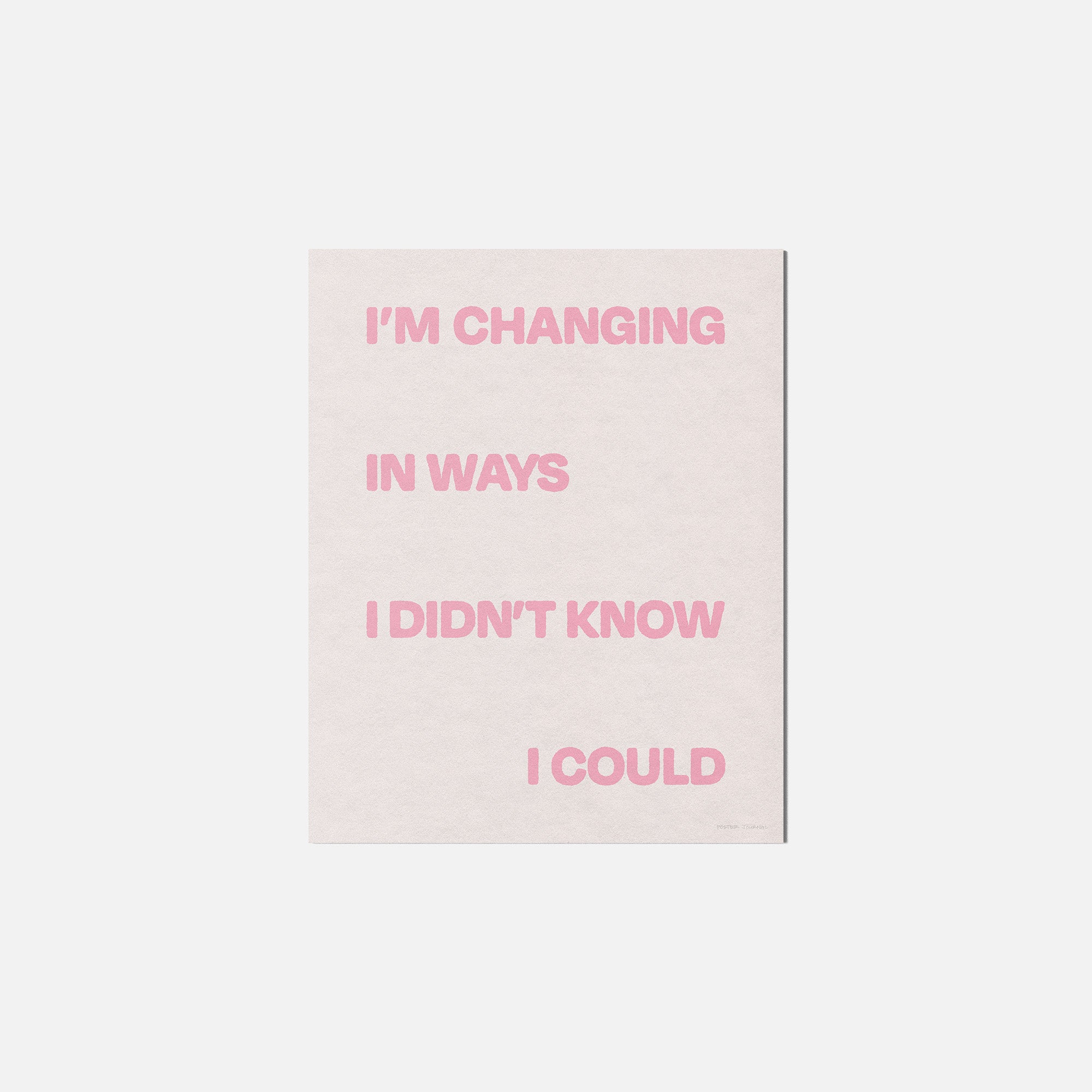 CHANGING PRINT