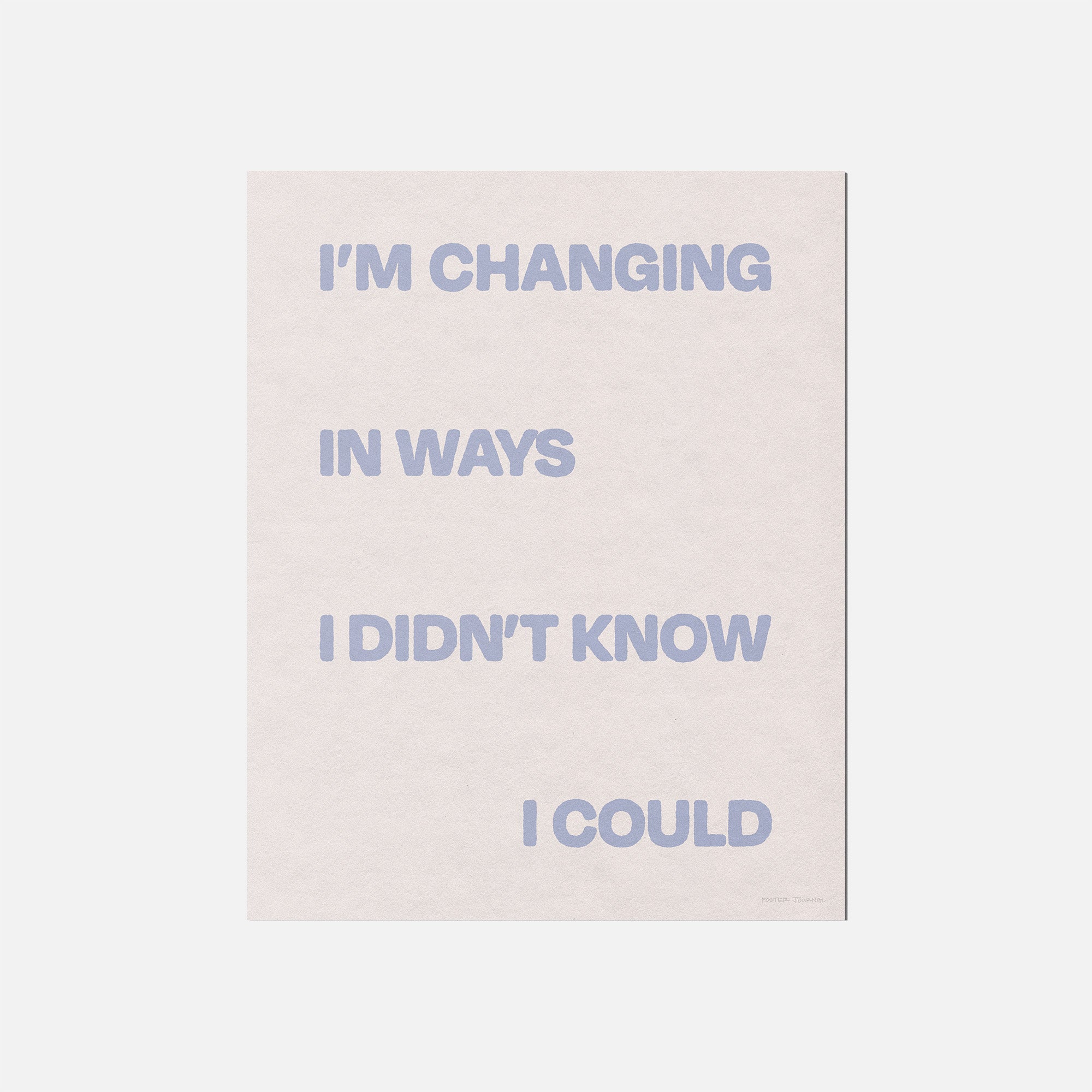 CHANGING PRINT