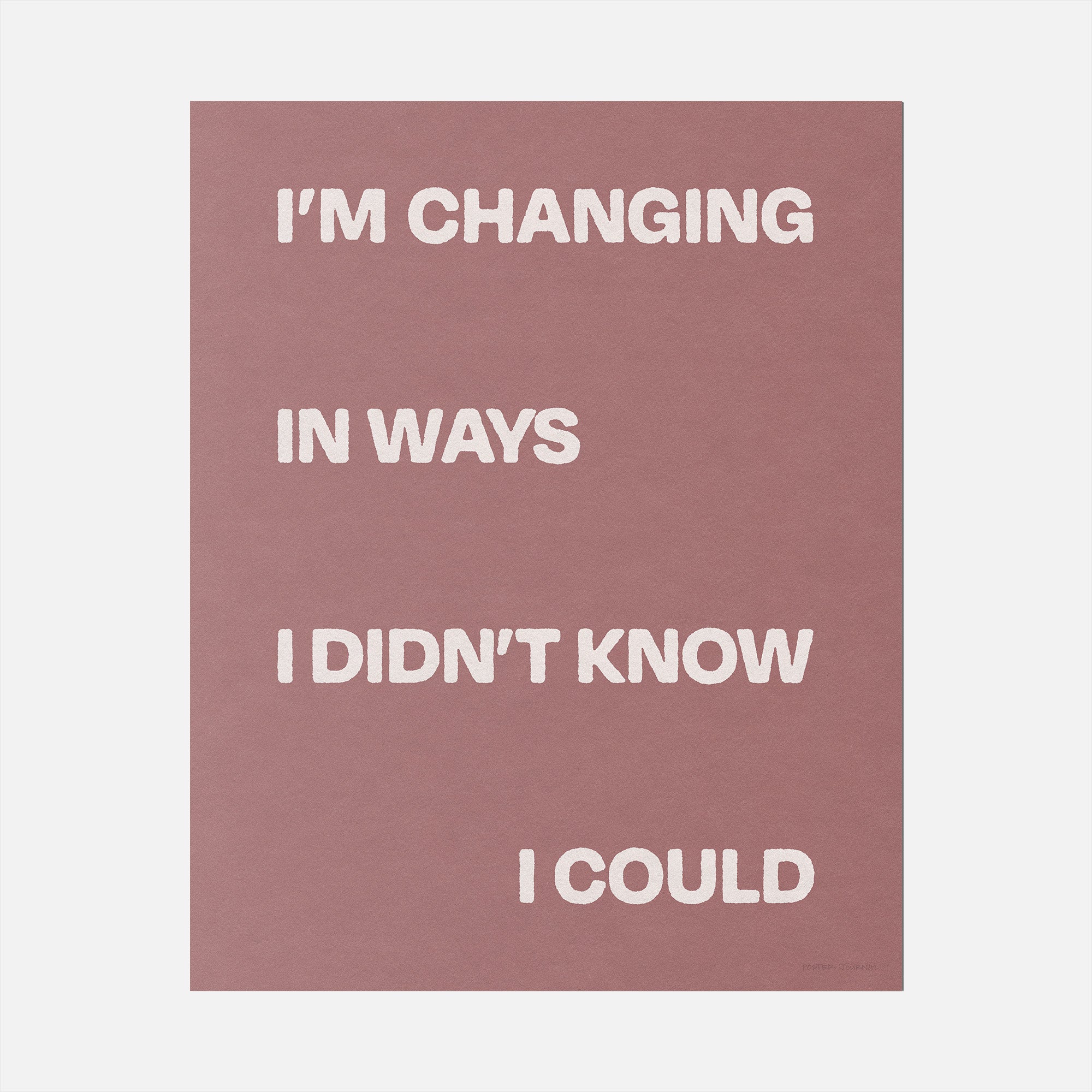 CHANGING PRINT