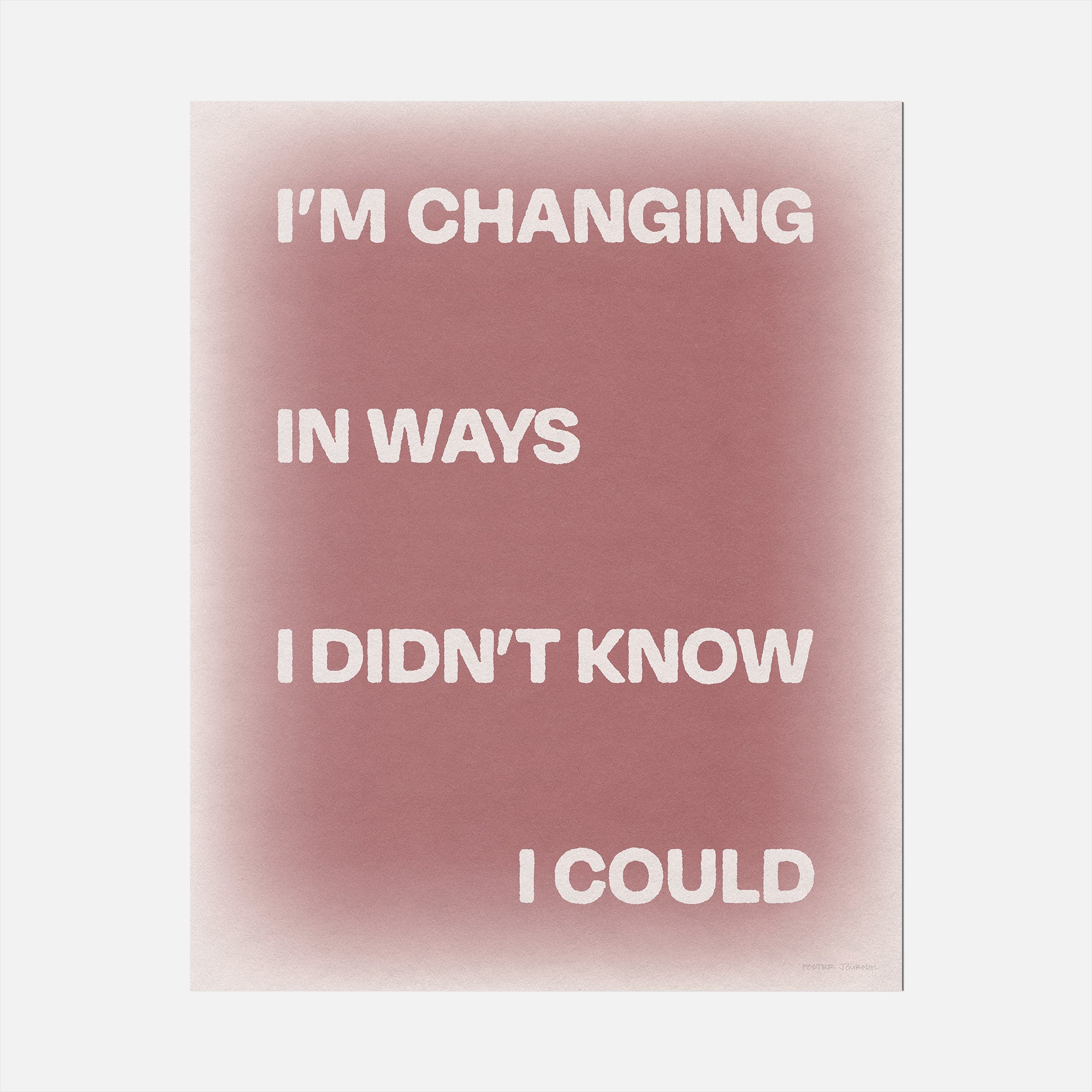 CHANGING PRINT