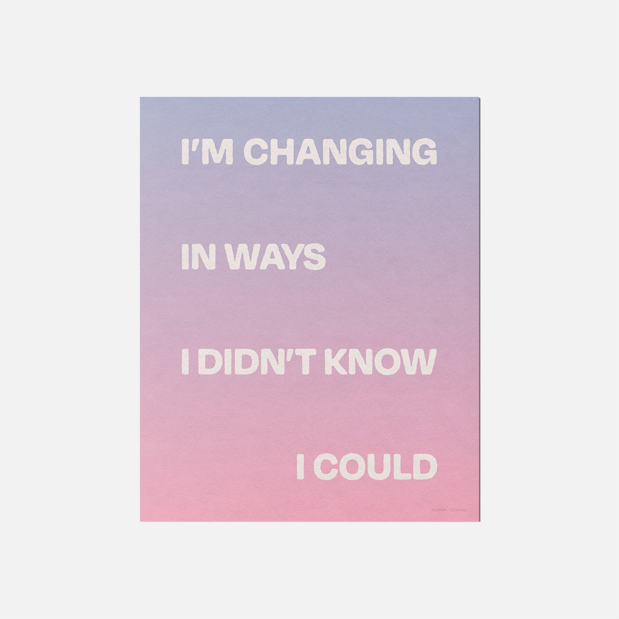 CHANGING PRINT