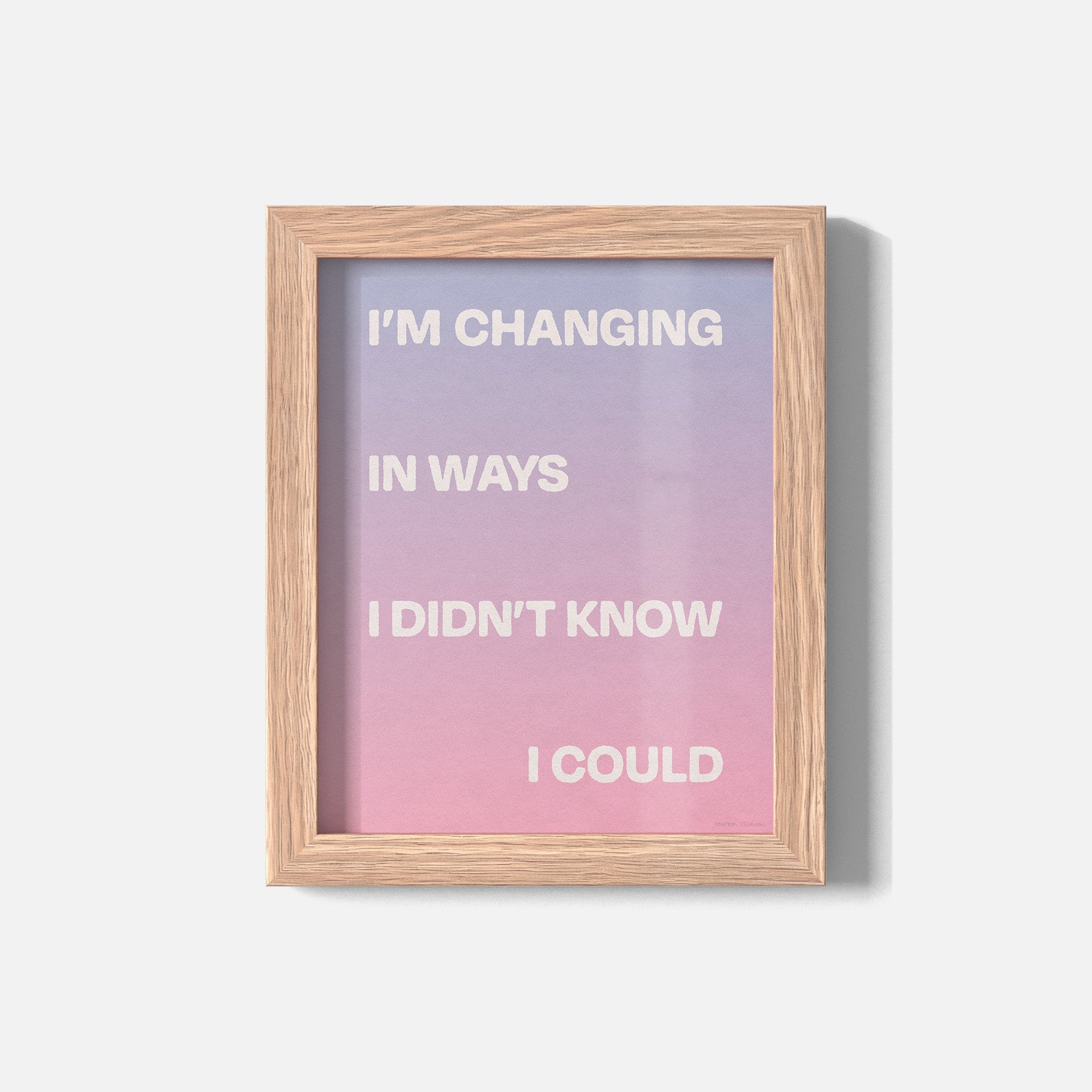 CHANGING PRINT