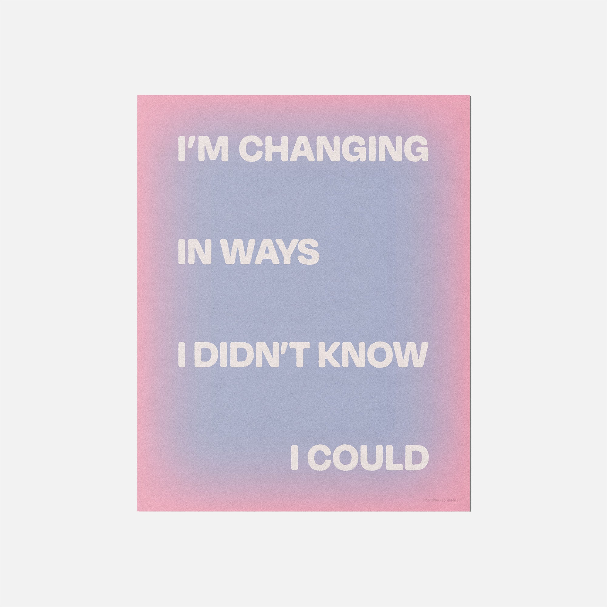 CHANGING PRINT