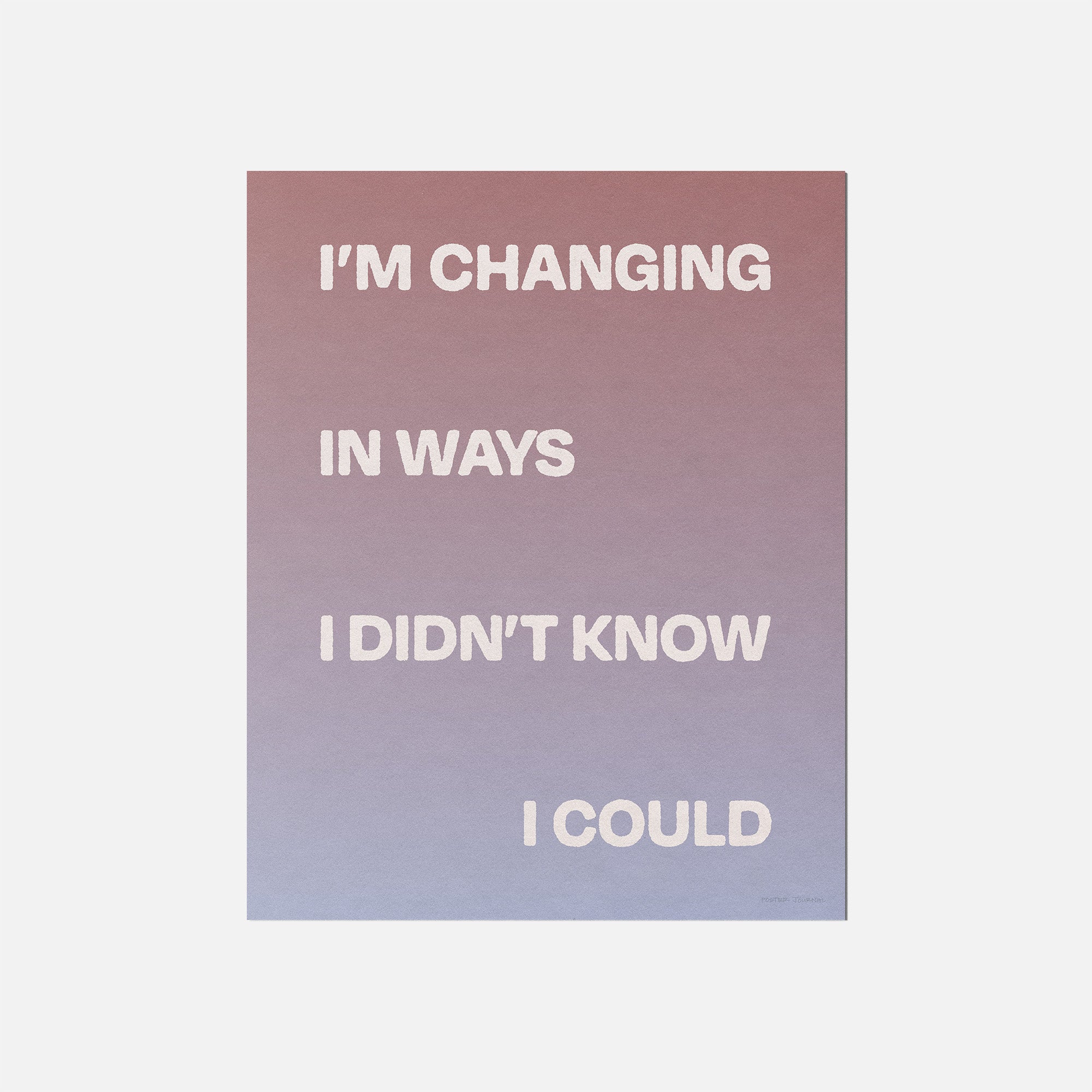 CHANGING PRINT