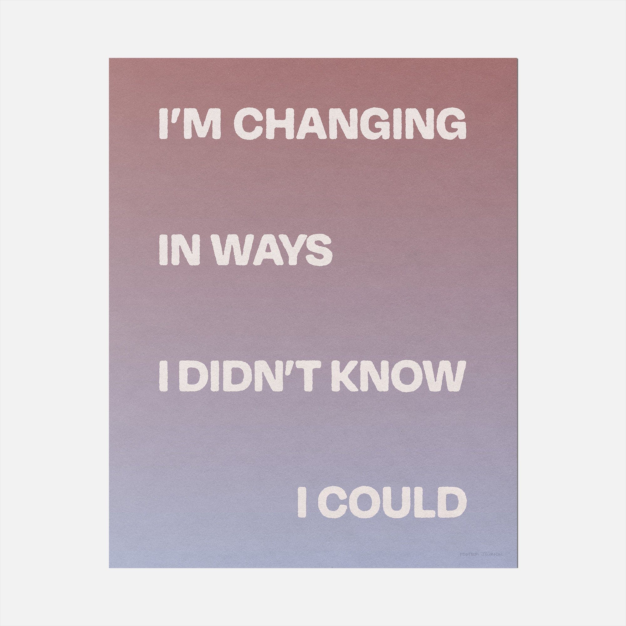 CHANGING PRINT