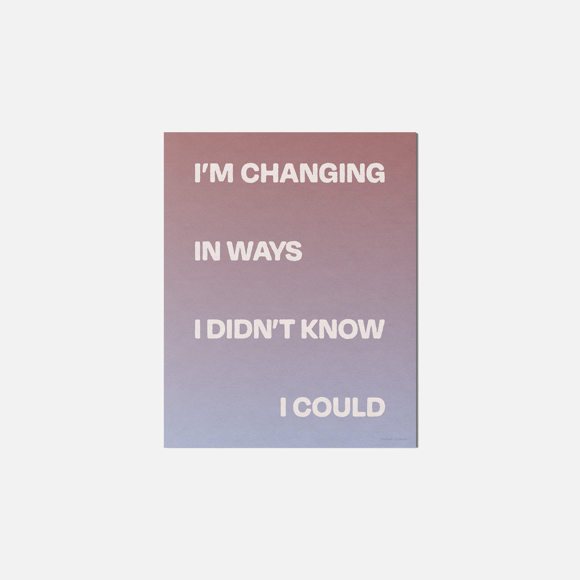 CHANGING PRINT