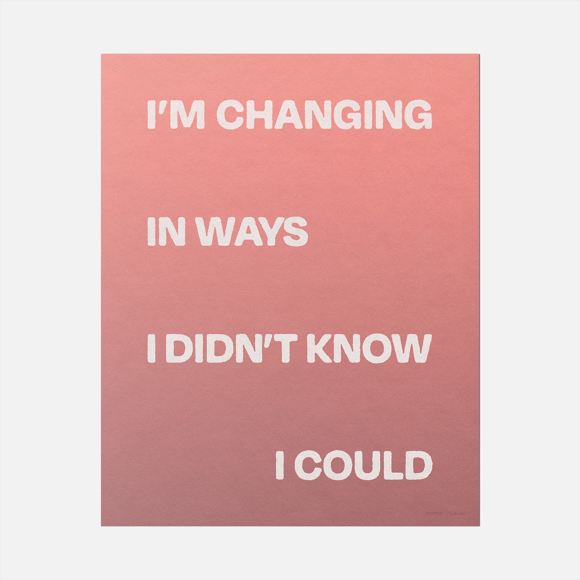 CHANGING PRINT