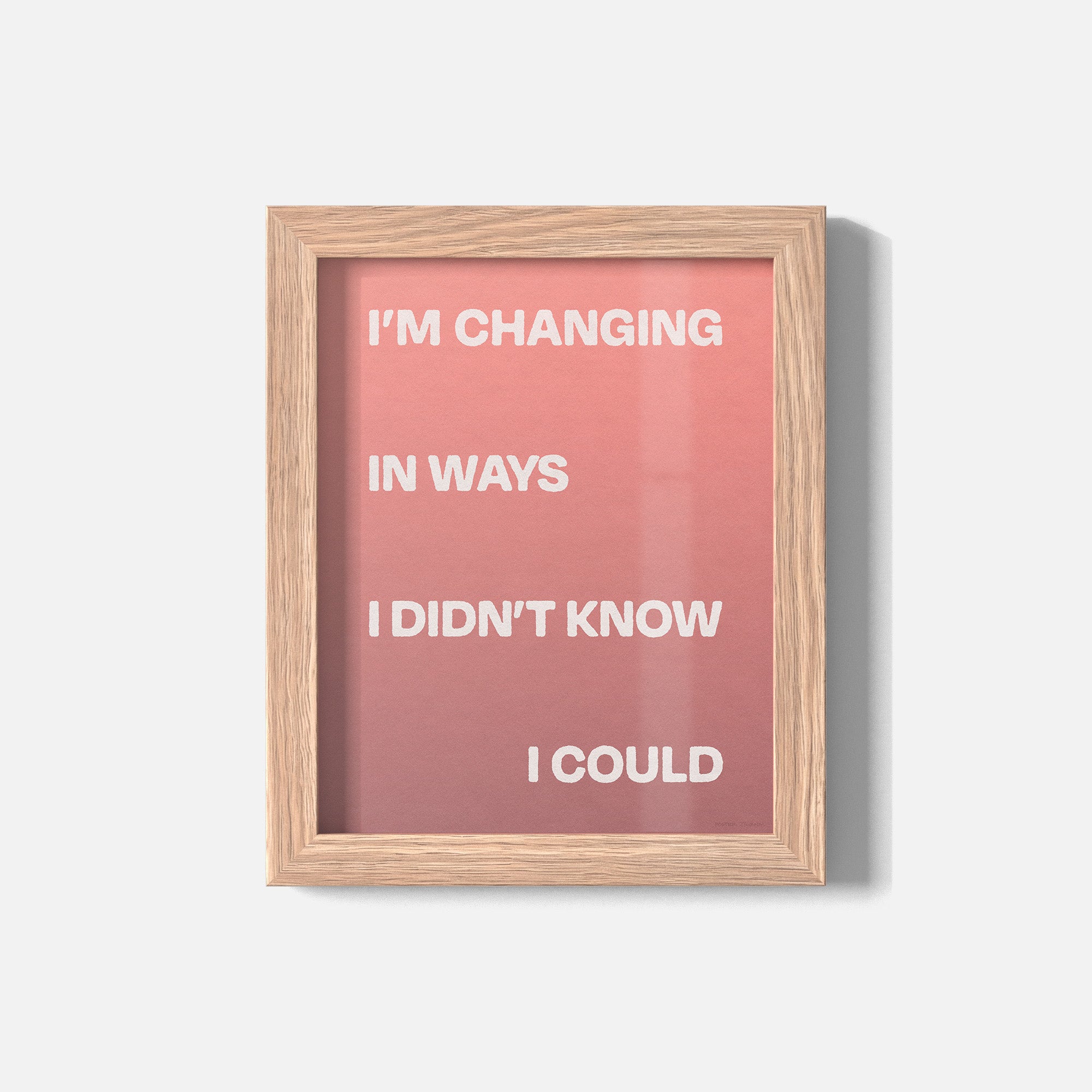 CHANGING PRINT
