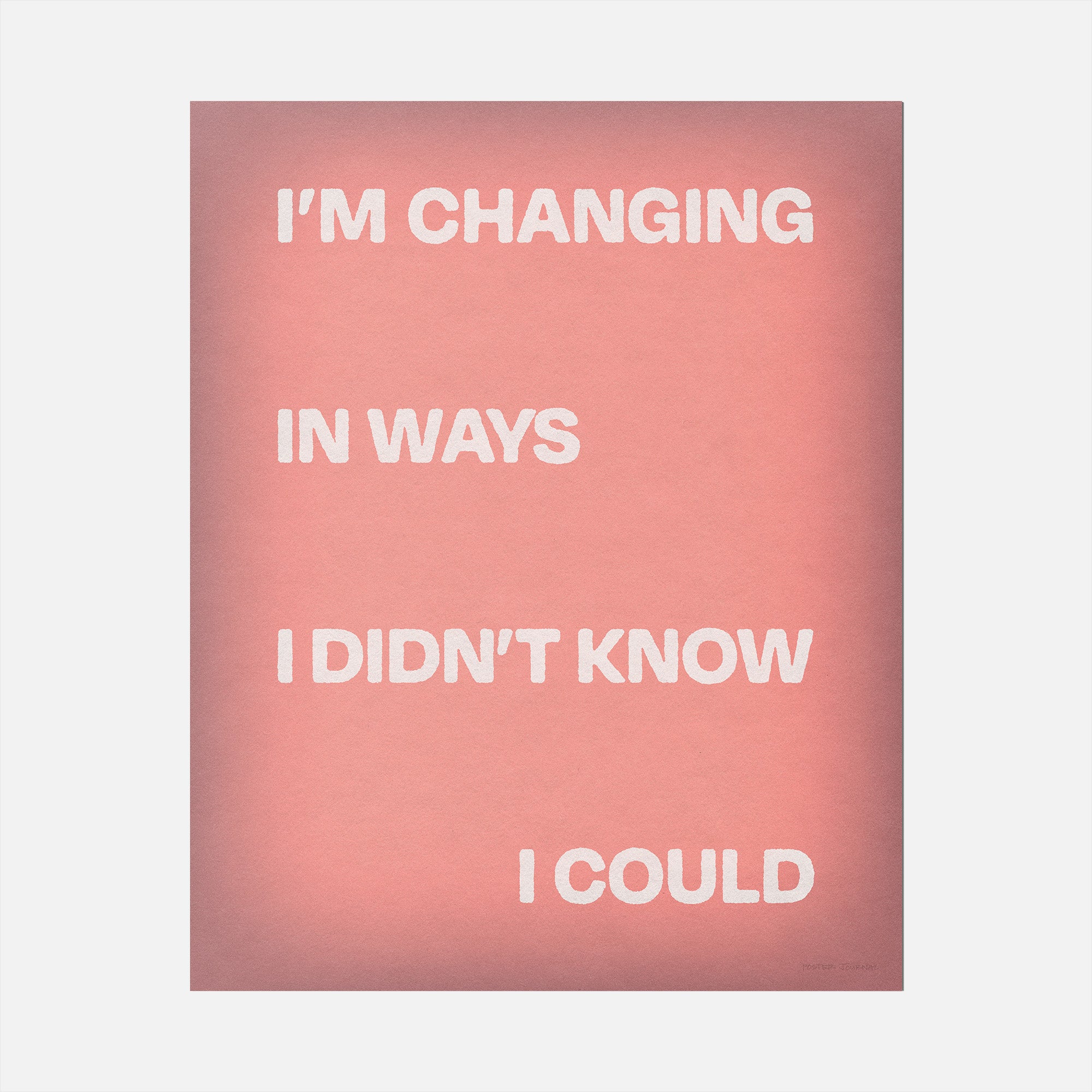 CHANGING PRINT