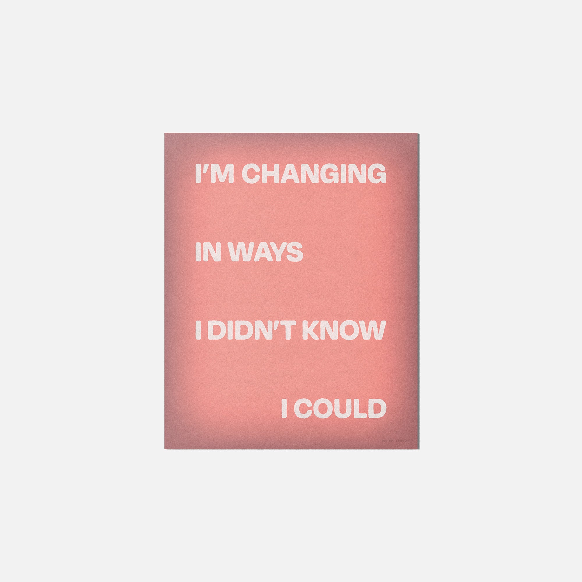 CHANGING PRINT