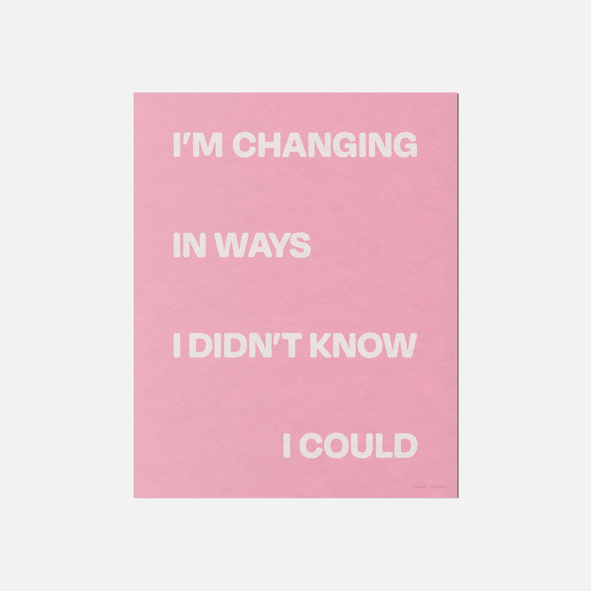 CHANGING PRINT