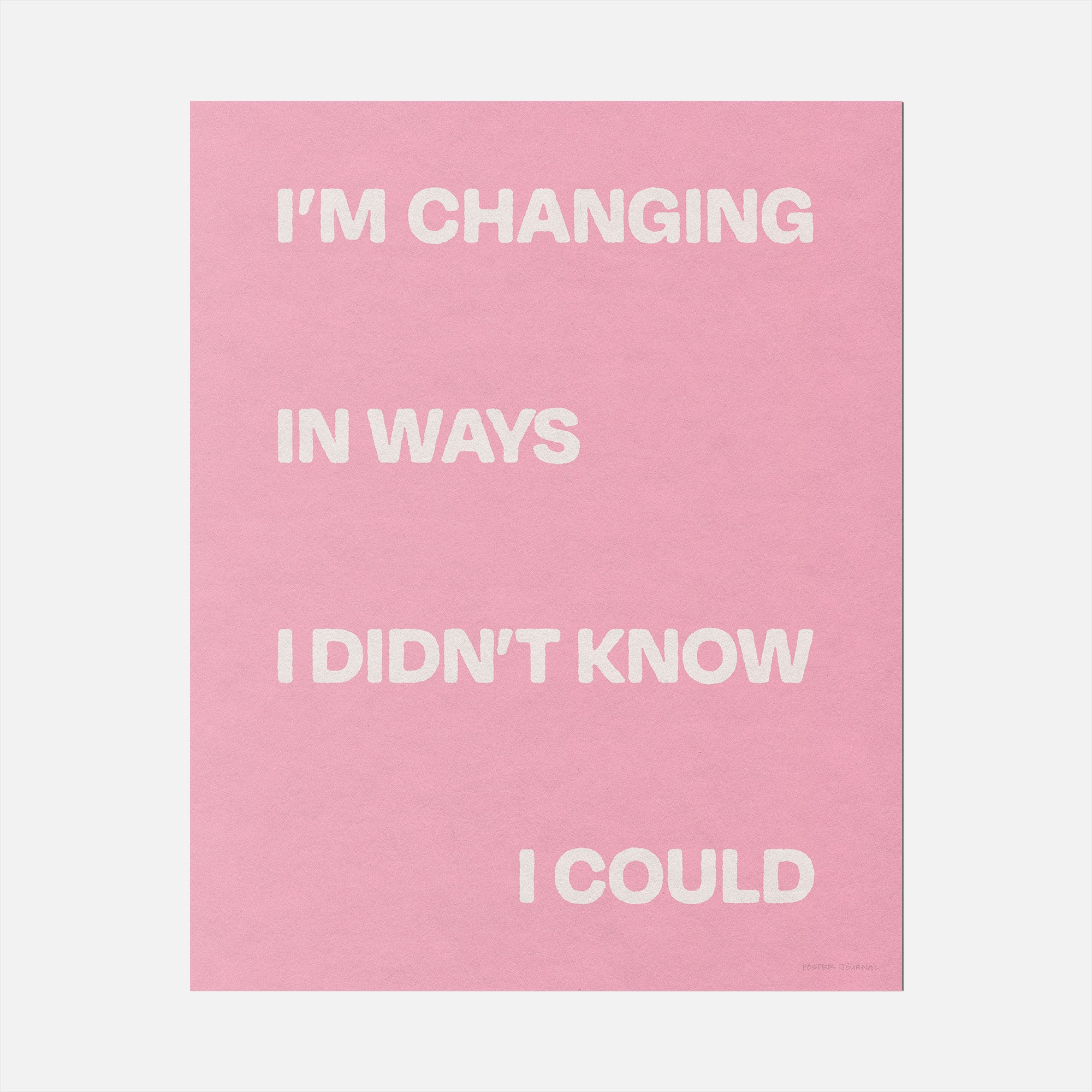 CHANGING PRINT