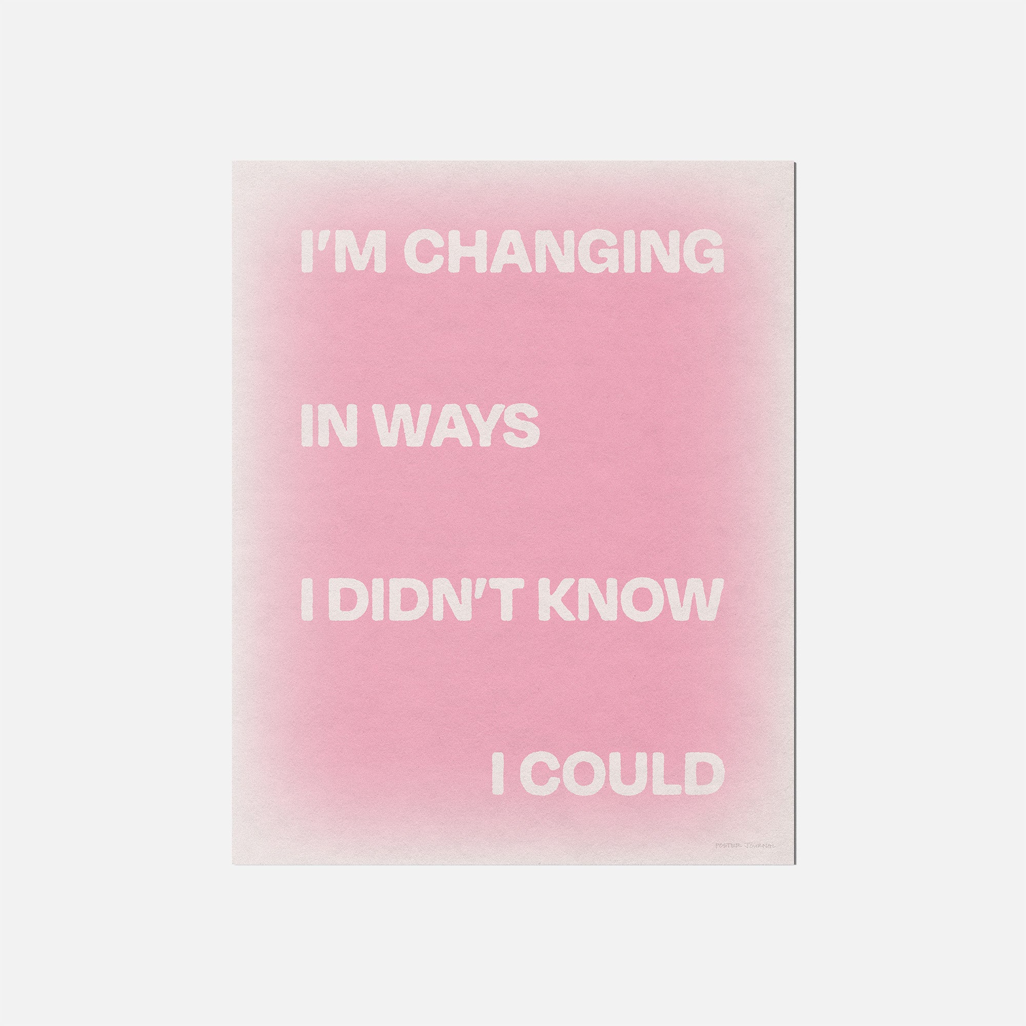 CHANGING PRINT