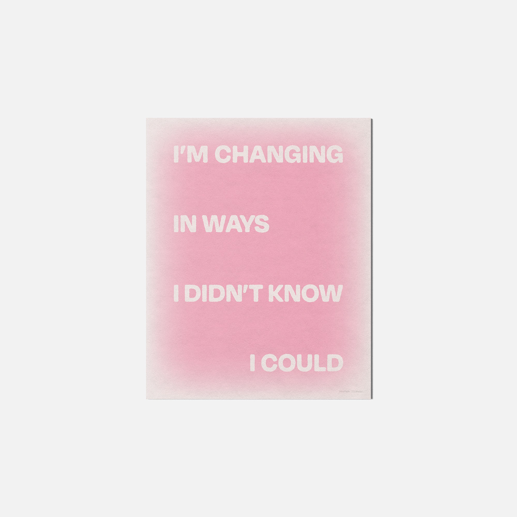 CHANGING PRINT