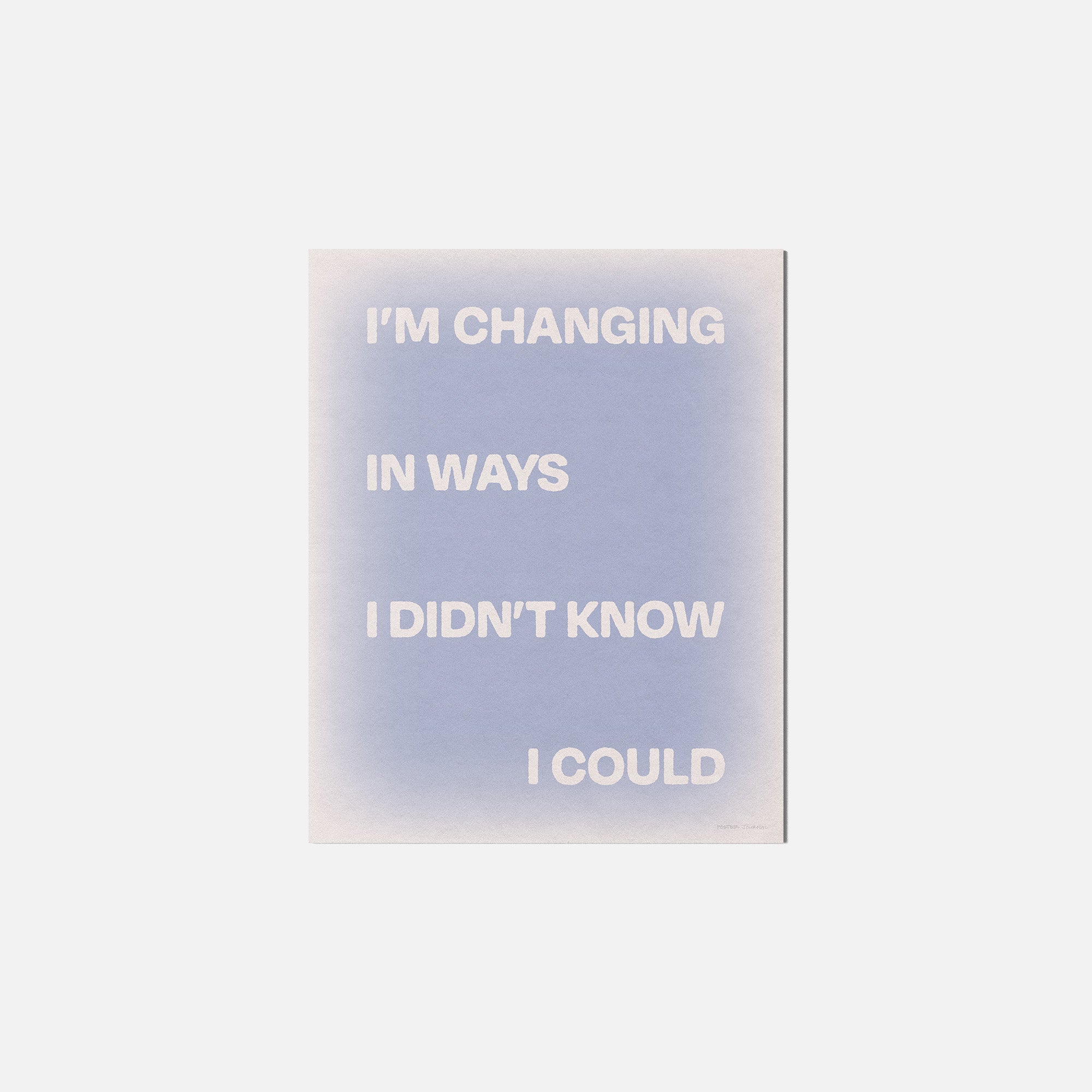 CHANGING PRINT